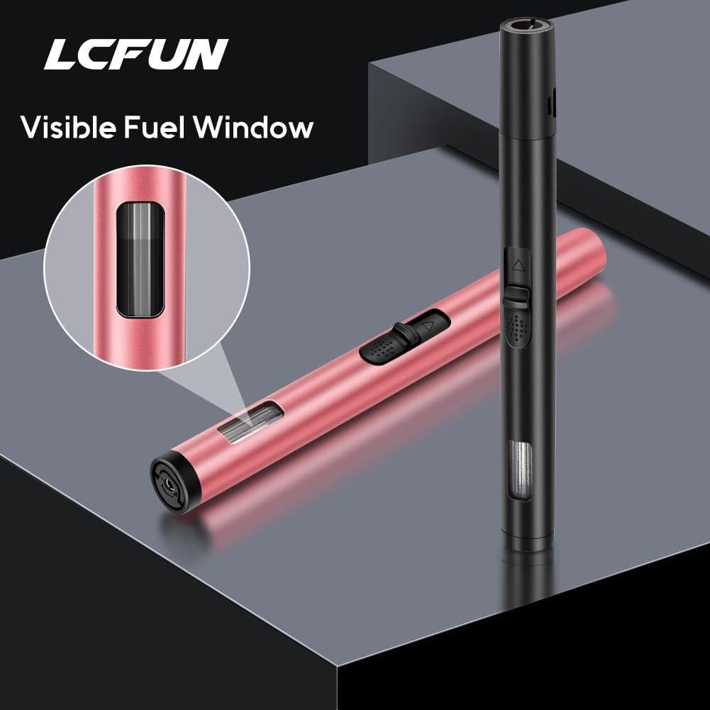 Encendedores LcFun Pack 2 Recargables Butano Jet Ajustable