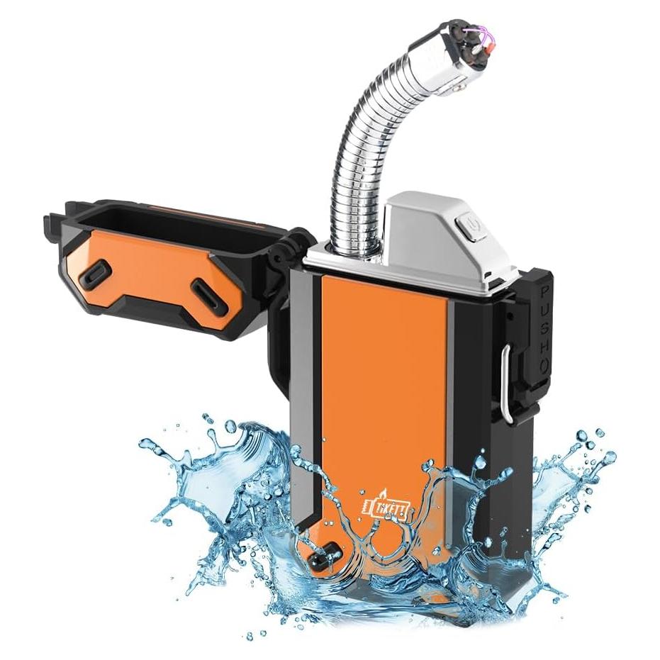 Encendedor de Campamento TIKETT TK6 Naranja Recargable USB