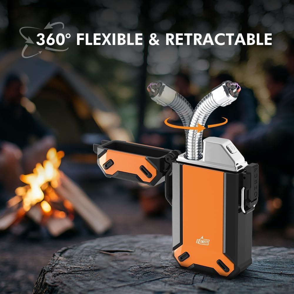 Encendedor de Campamento TIKETT TK6 Naranja Recargable USB