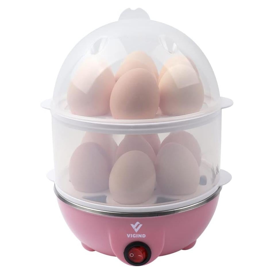 Cocedor de Huevos VIGIND 350W Doble Capa 14 Huevos