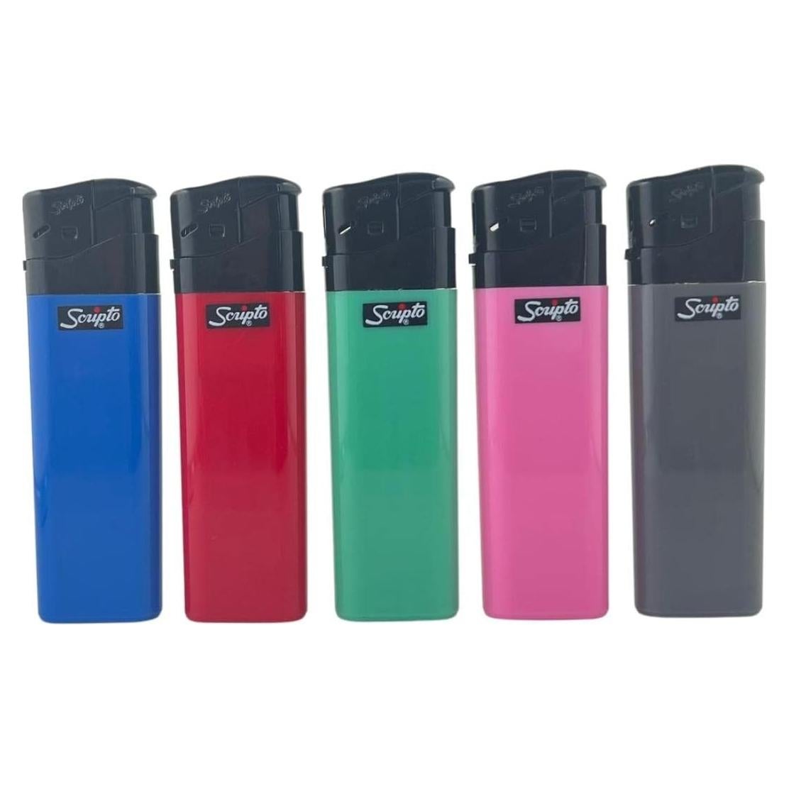 Encendedores Electrónicos Scripto S5PK 5 Colores Surtidos