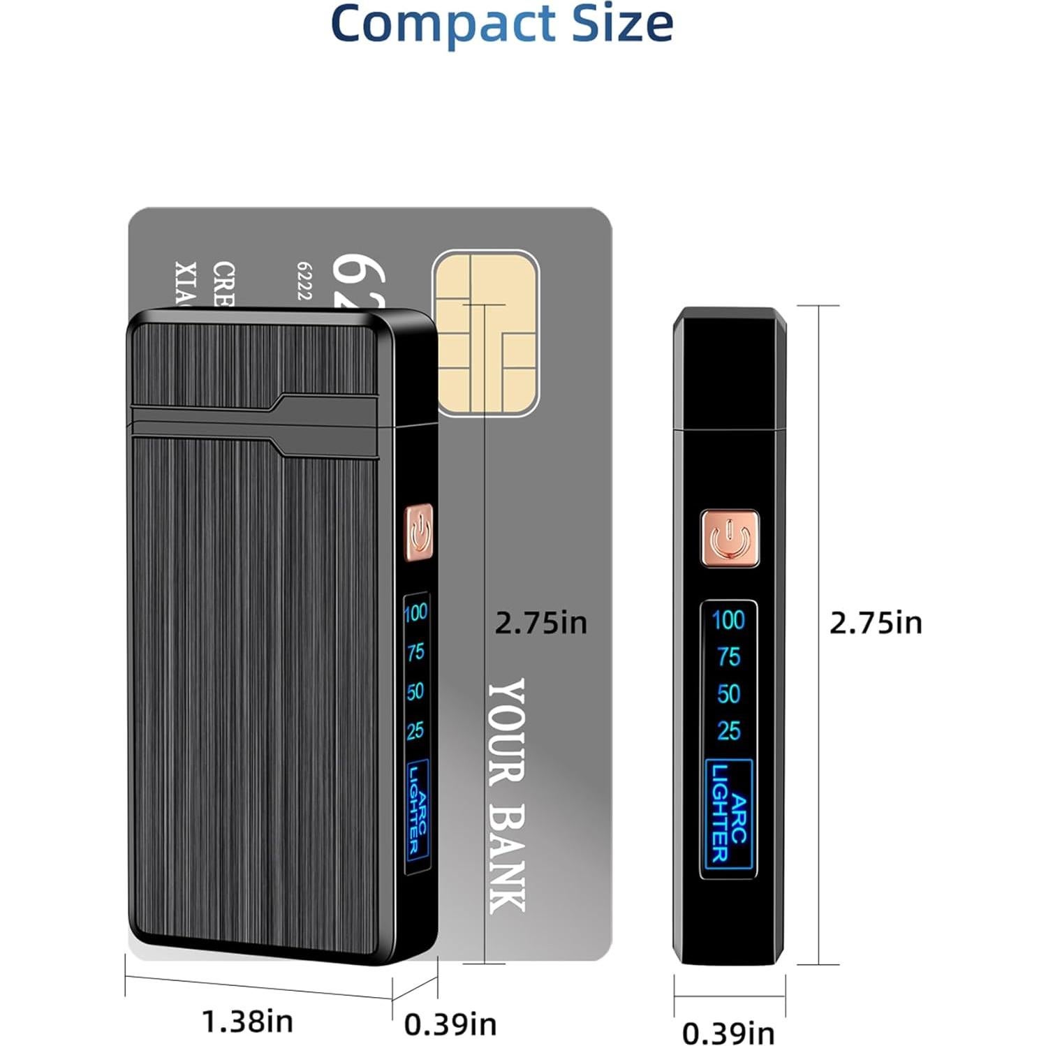 Encendedor Eléctrico Recargable USB ULMCULM Doble Arco