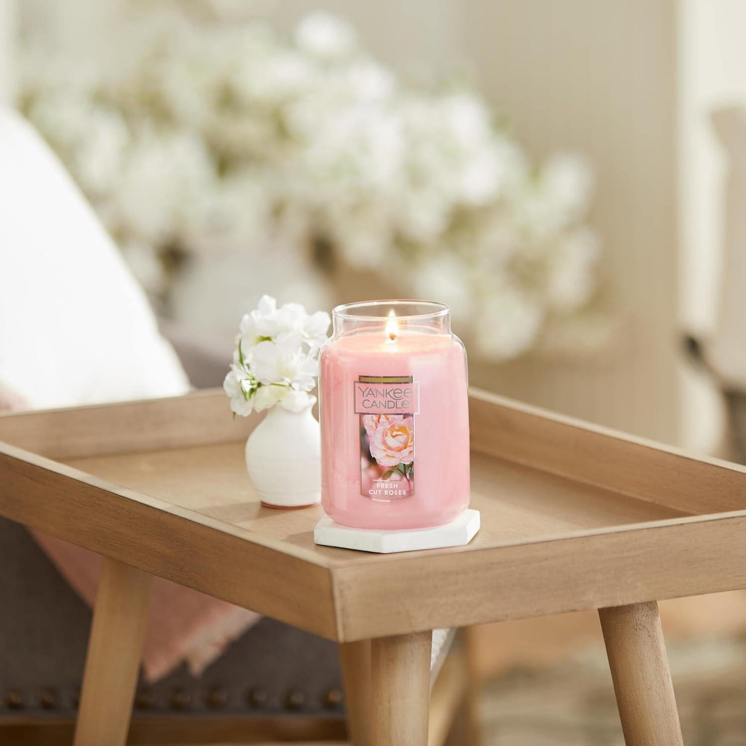 Vela Aromática Yankee Candle 22 oz Rosas Cortadas Frescas