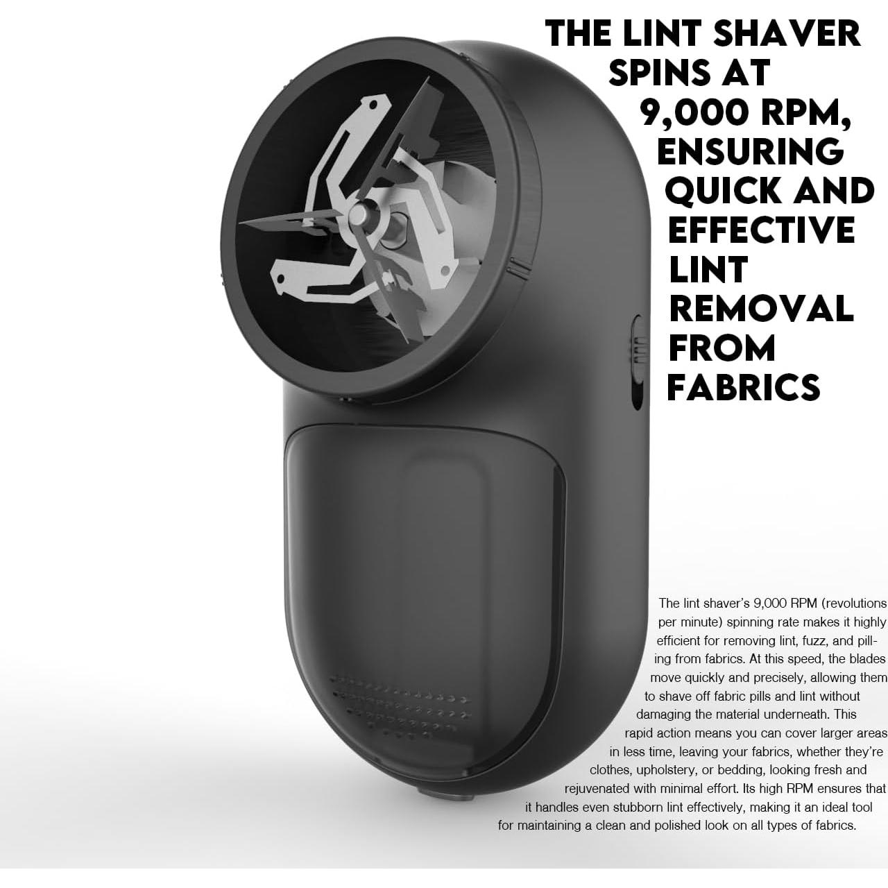 Afeitadora de tela recargable Lemontec V03 - Elimina pelusa