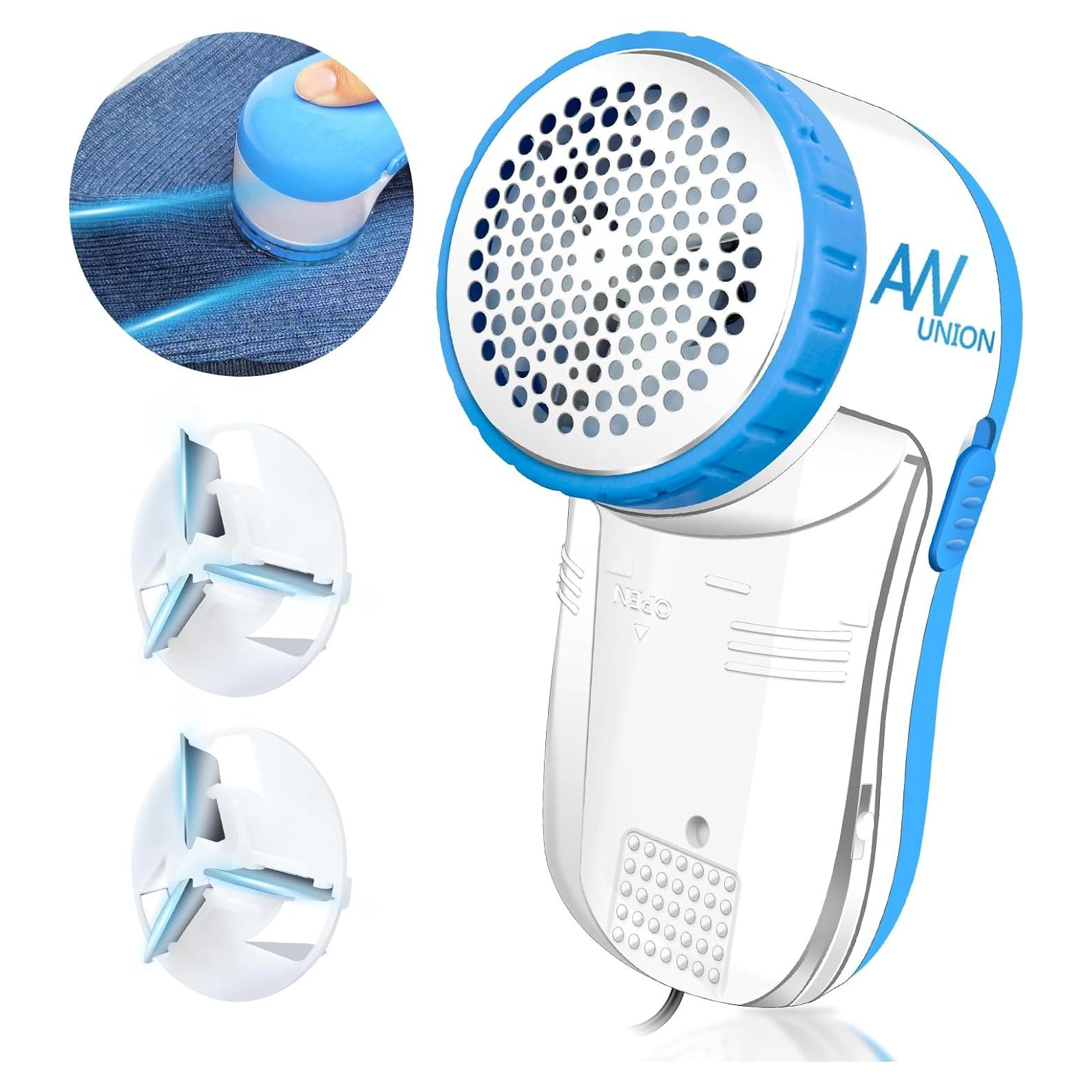 Quitapelusas USB AW Union con 2 cuchillas repuesto - Azul