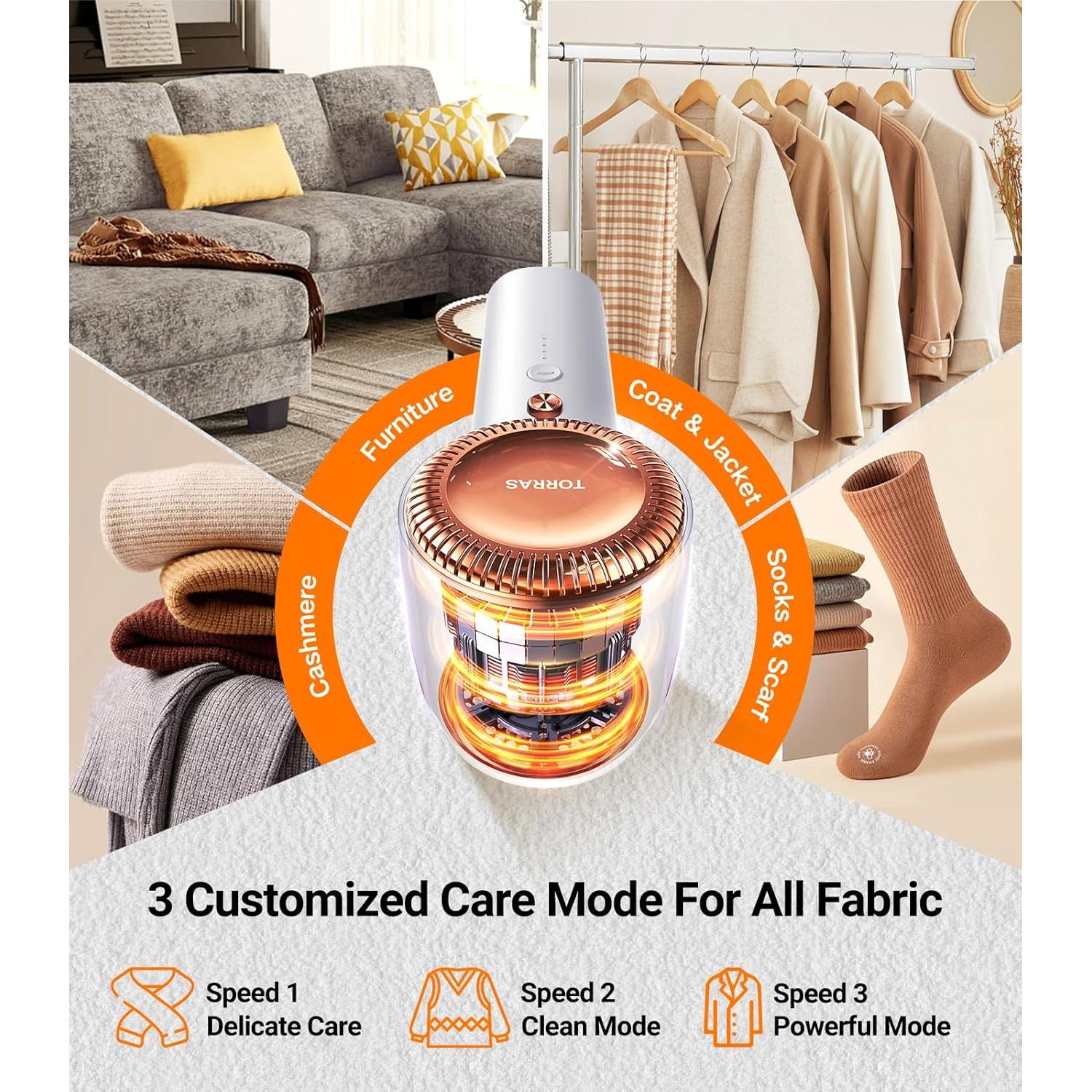 Quitapelusas Eléctrico TORRAS Neaty 3 Velocidades Blanco