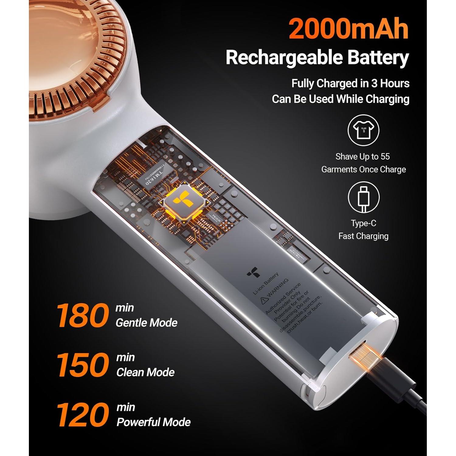 Quitapelusas Eléctrico TORRAS Neaty 3 Velocidades Blanco