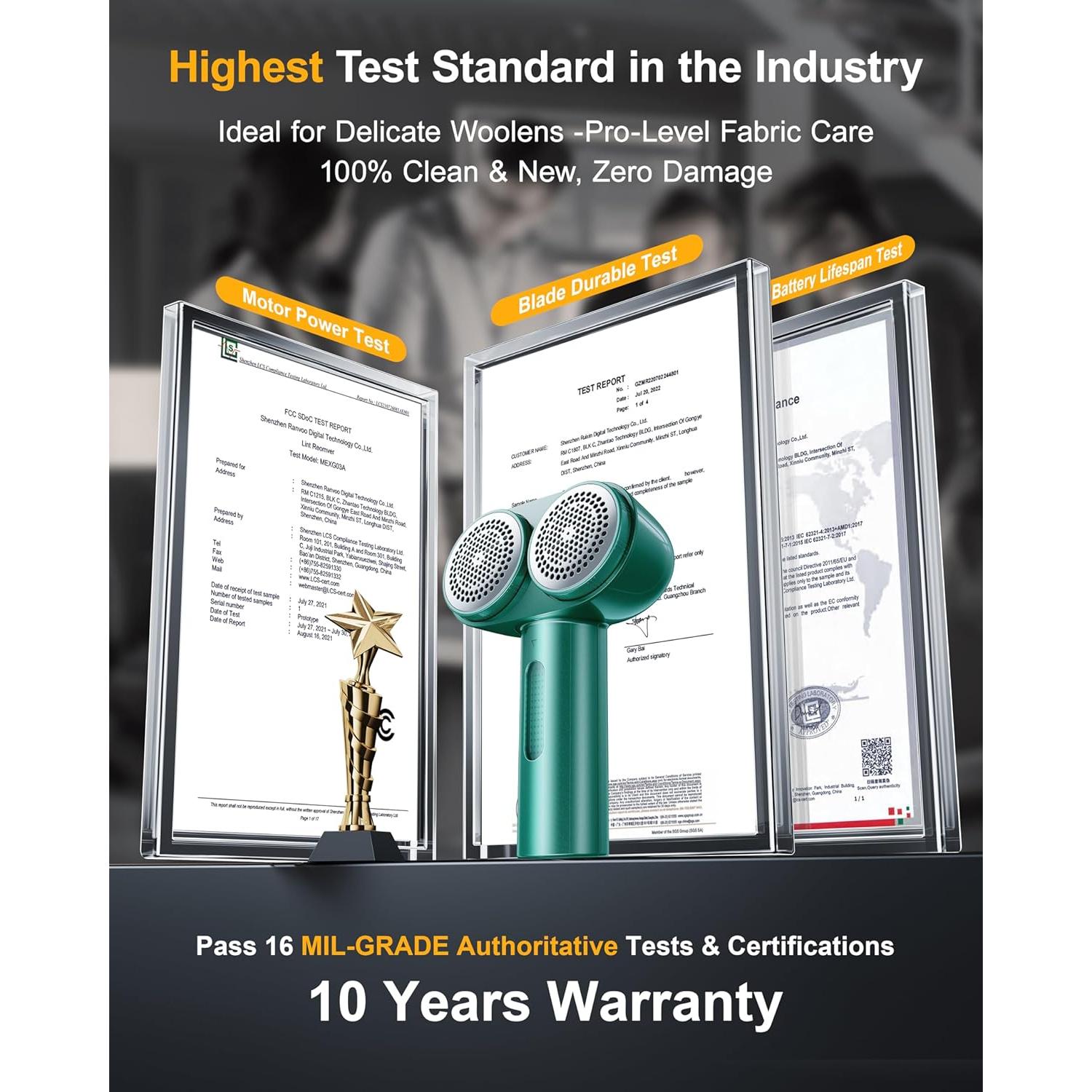 Afeitadora de Tela RANVOO L17302 Eléctrica Recargable Verde