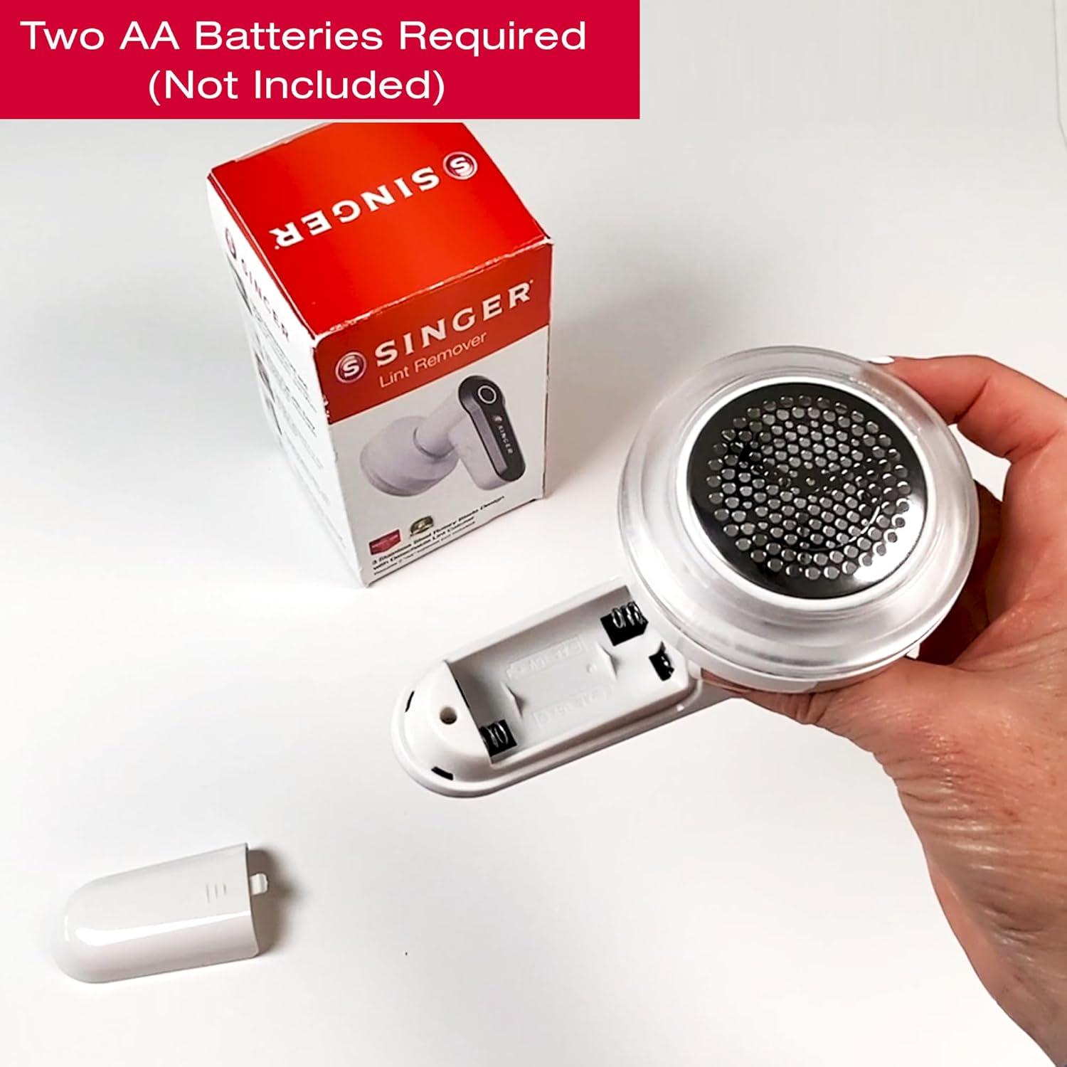 Quitapelusas portátil Singer - 3 cuchillas acero inoxidable