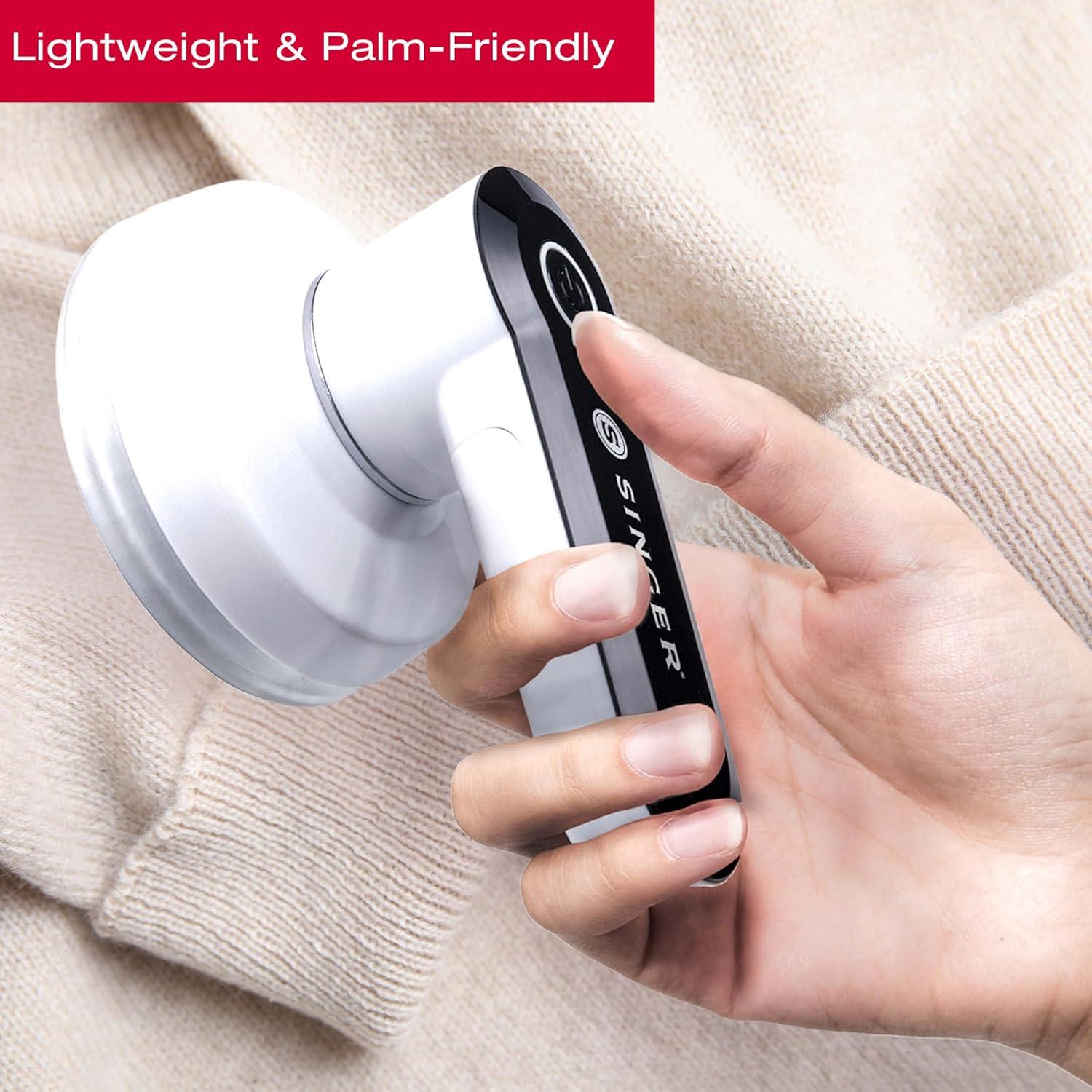 Quitapelusas portátil Singer - 3 cuchillas acero inoxidable