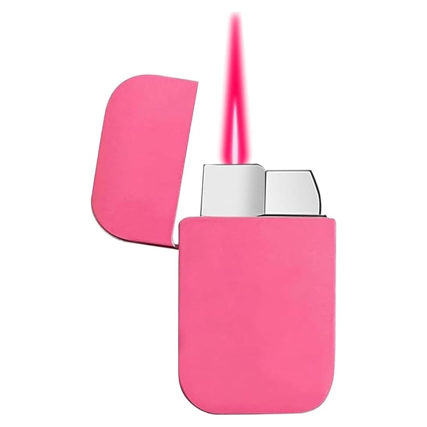 Encendedor de Llama Rosa Recargable LAOKSFZ Metal 49g