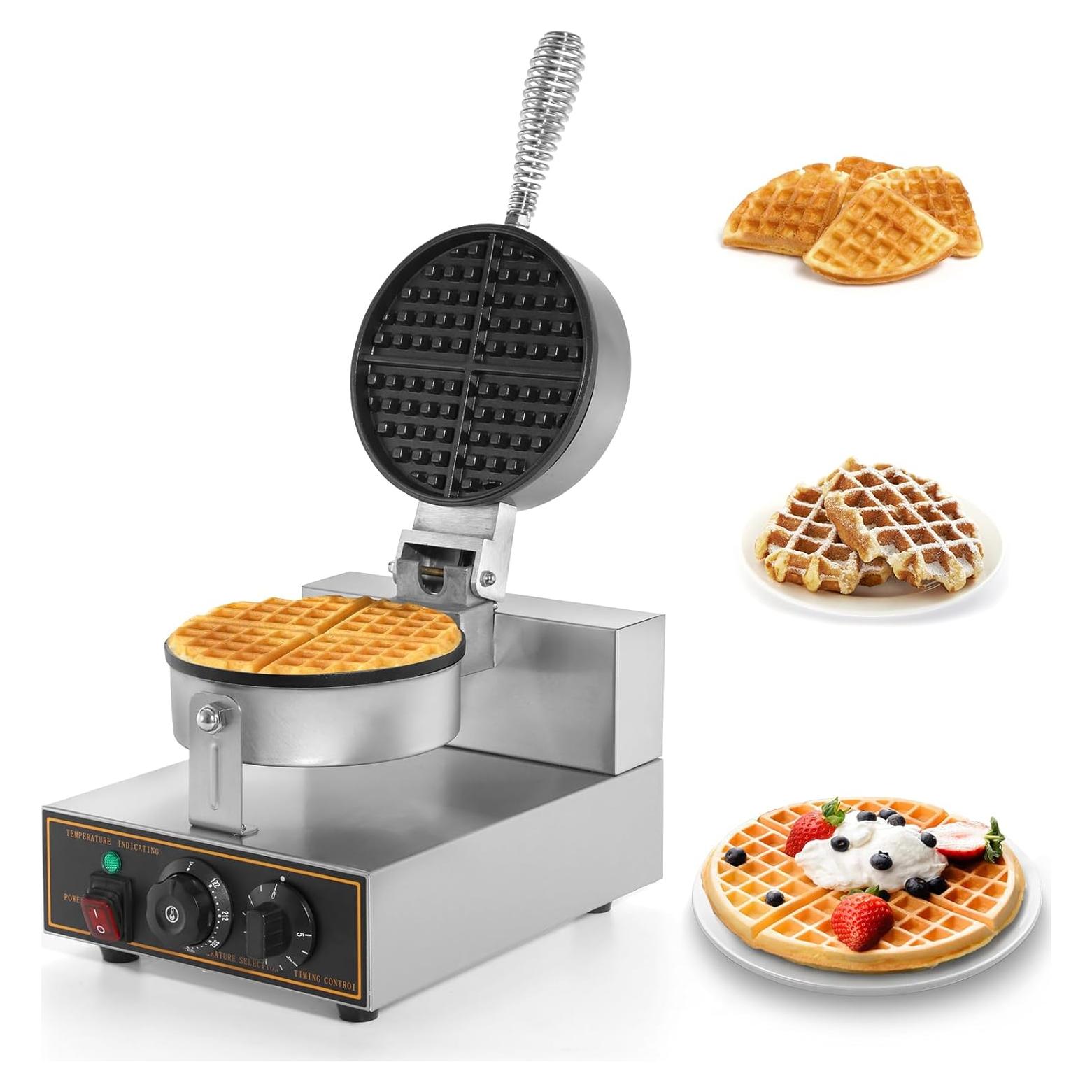 Máquina de Waffles Dyna-Living 1200W Acero Inoxidable