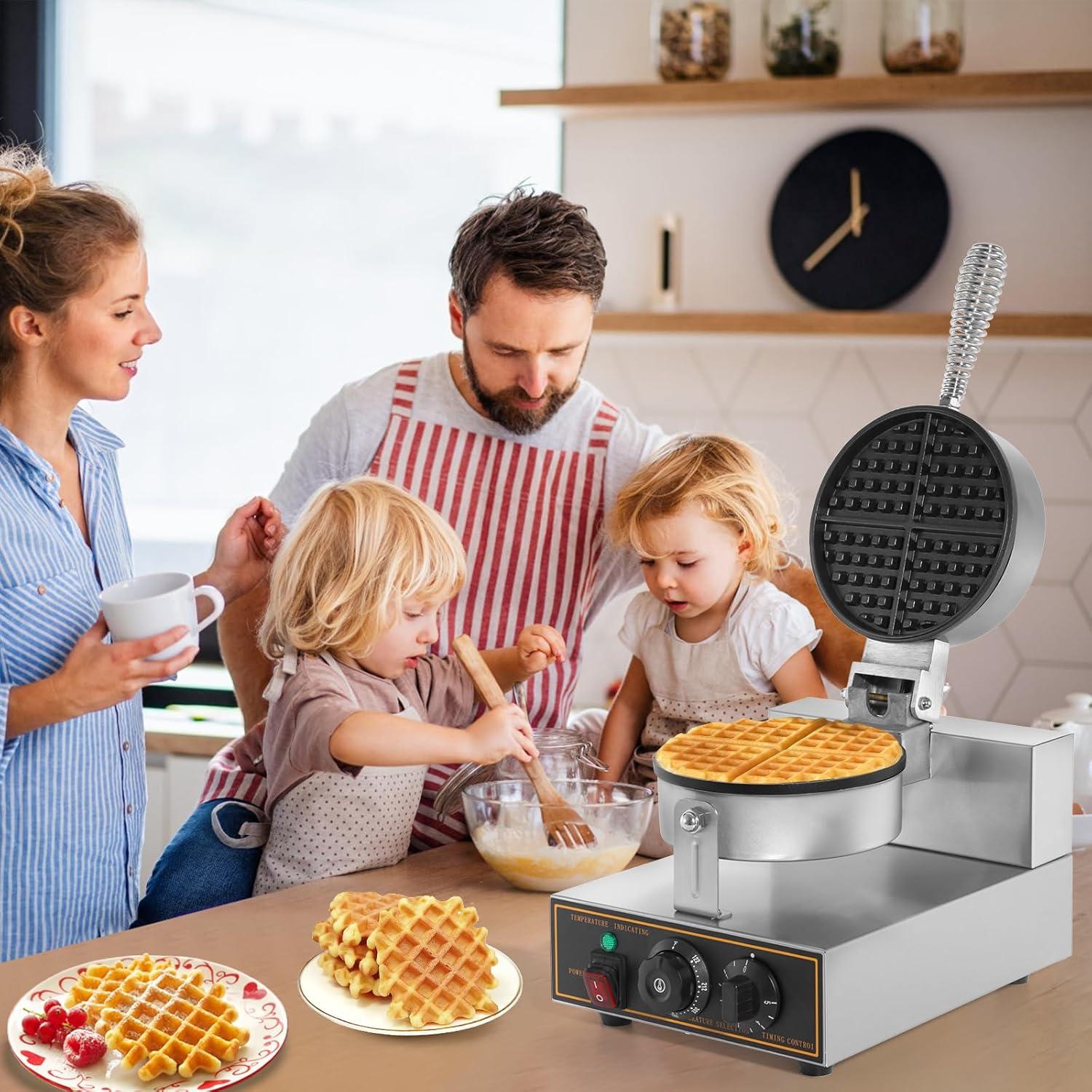 Máquina de Waffles Dyna-Living 1200W Acero Inoxidable