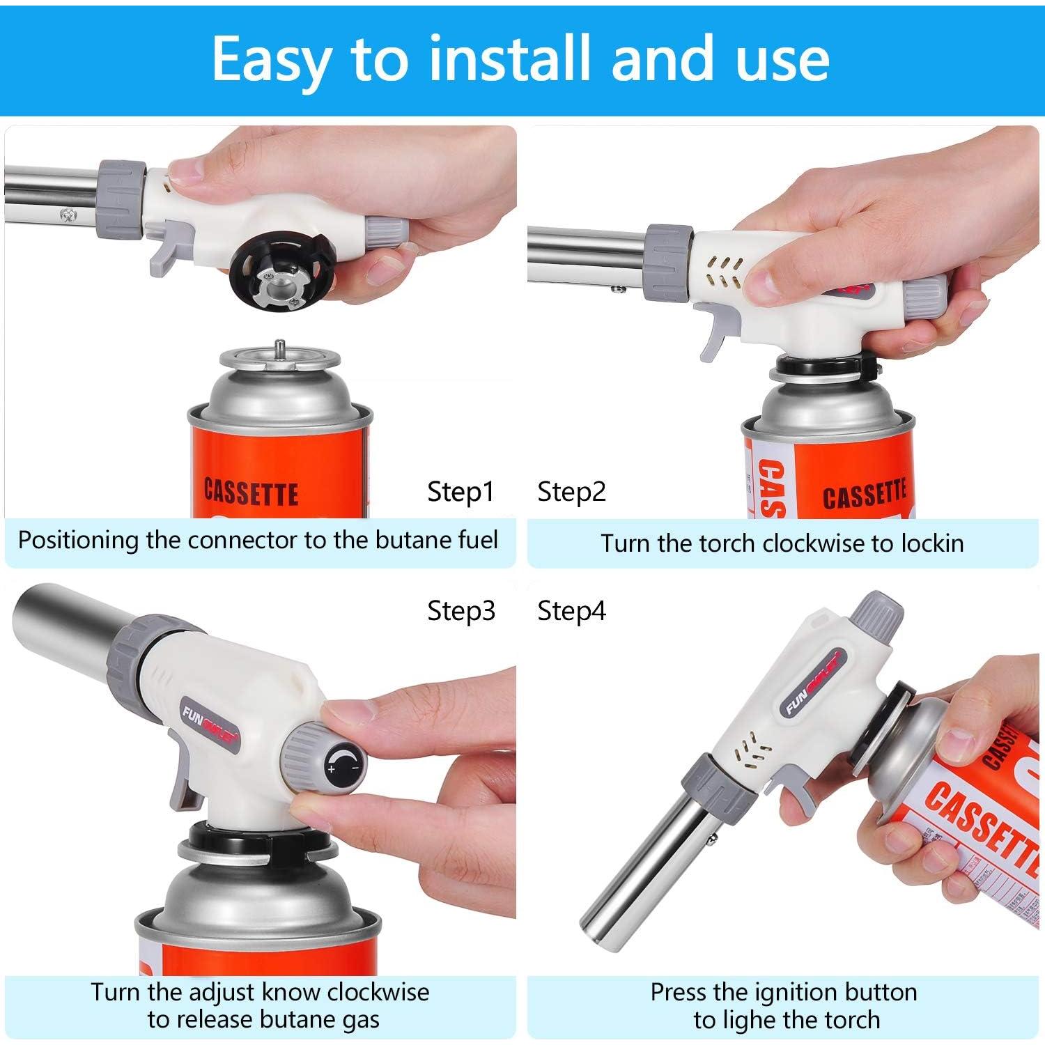 Soplete de Butano FunOwlet Profesional Ajustable 2500°F