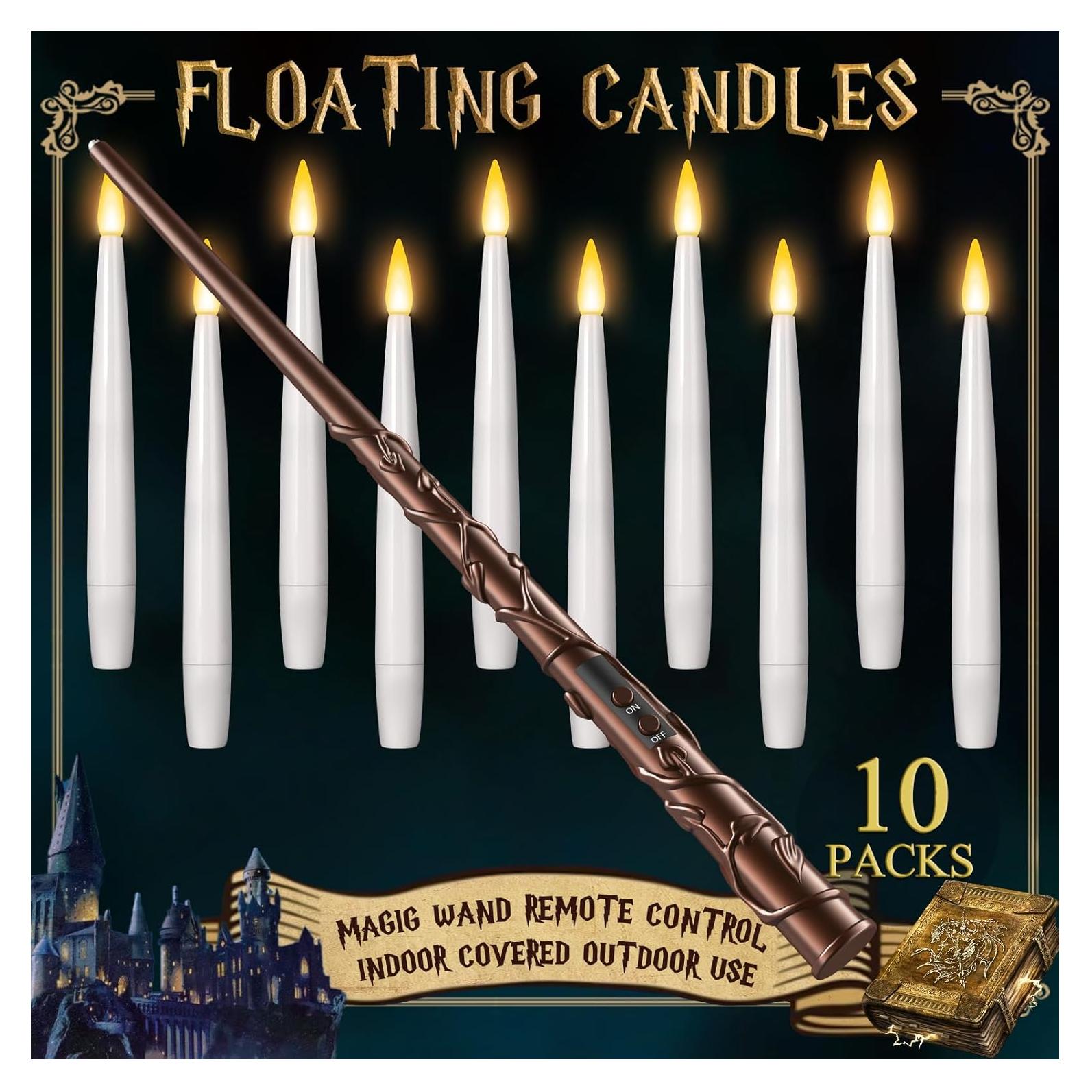 Velas Flotantes LED TLPUHU 10PCs con Control Remoto