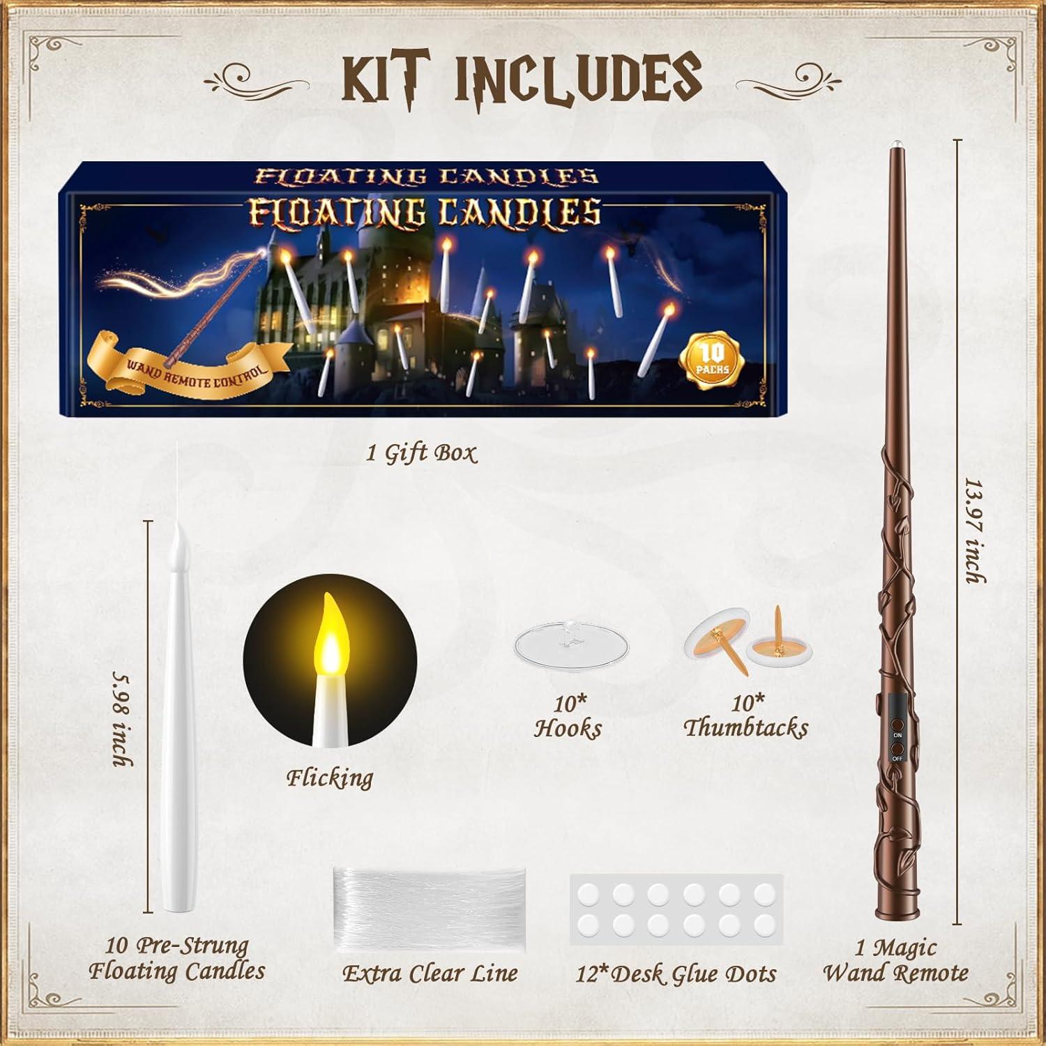 Velas Flotantes LED TLPUHU 10PCs con Control Remoto