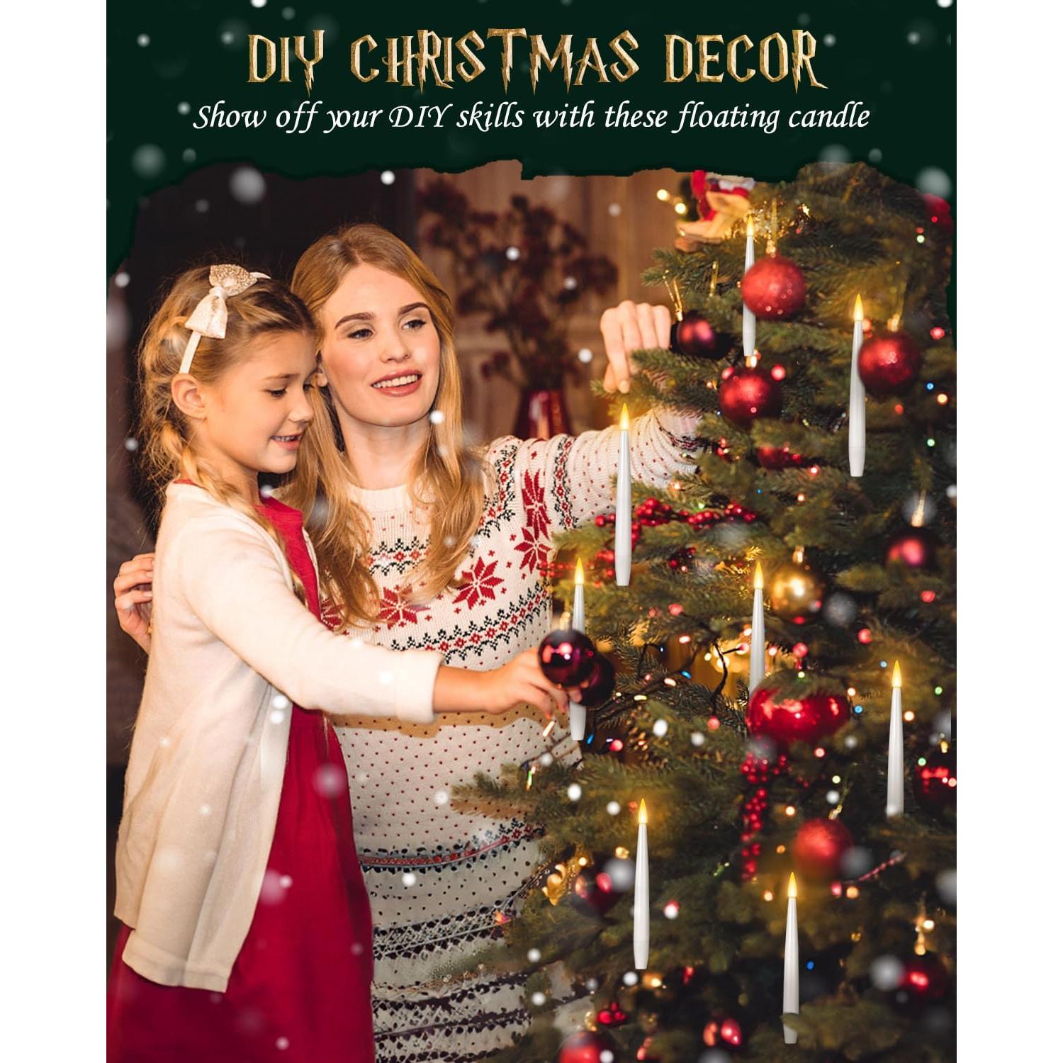 Velas Flotantes LED TLPUHU 10PCs con Control Remoto