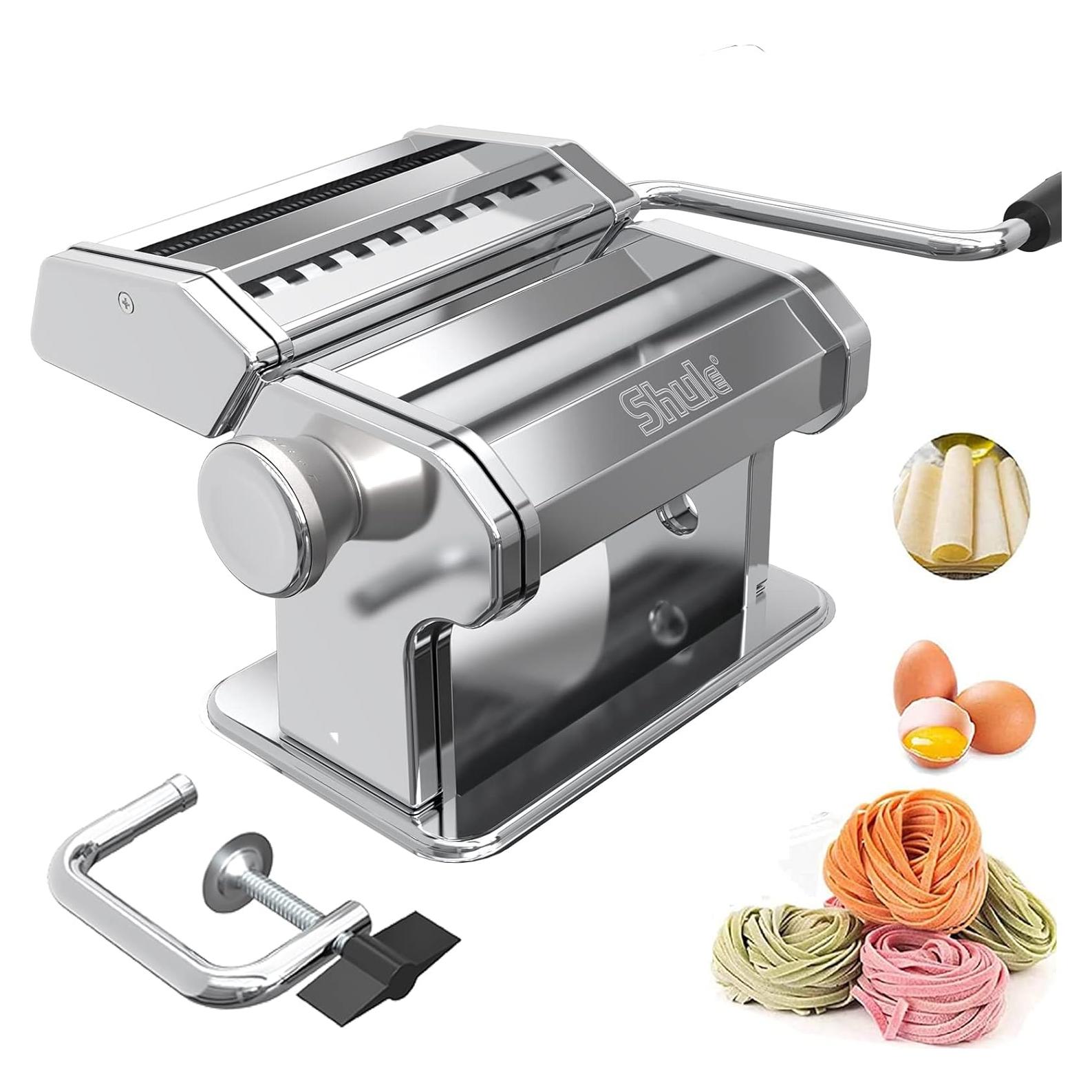 Máquina de Pasta Shule Acero Inoxidable Manual 7 Grosor