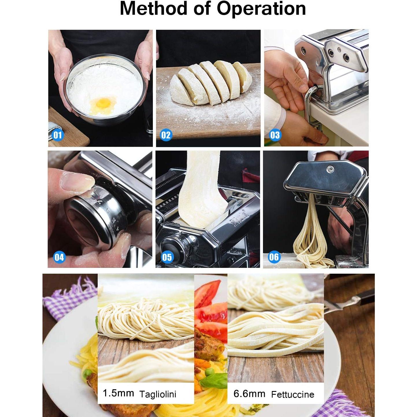 Máquina de Pasta Shule Acero Inoxidable Manual 7 Grosor