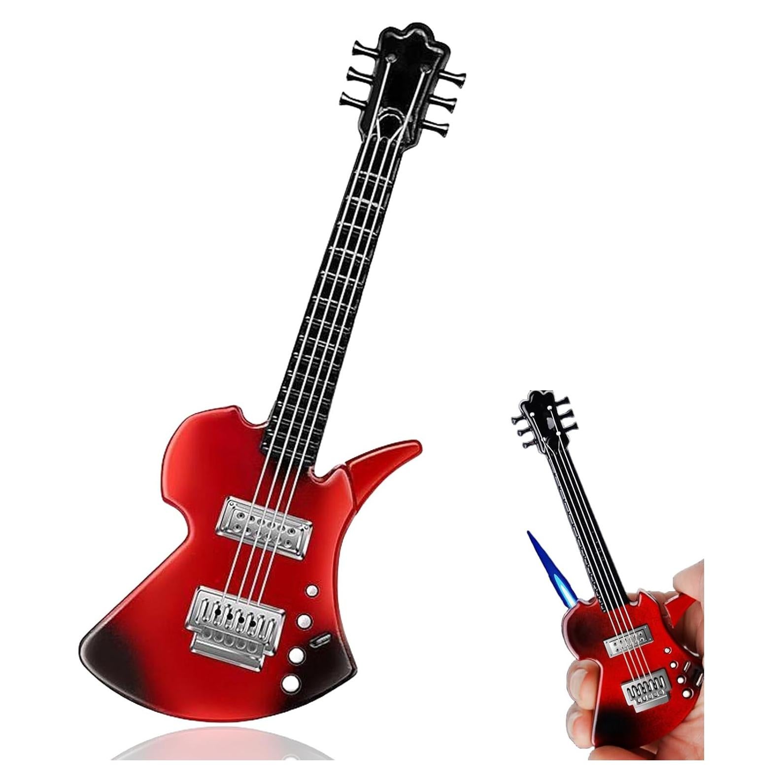 Encendedor de guitarra vintage WEQTETJU recargable metal