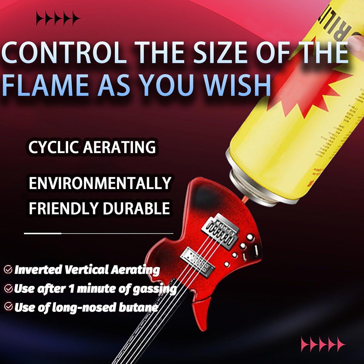 Encendedor de guitarra vintage WEQTETJU recargable metal