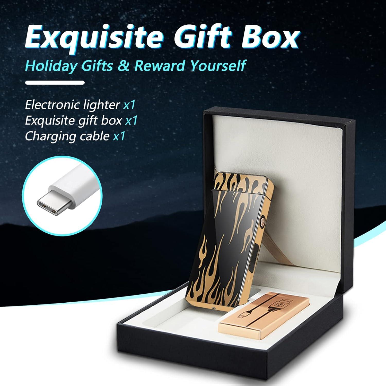 Encendedor Eléctrico BABOBIU de Plasma Recargable USB a Prueba de Viento