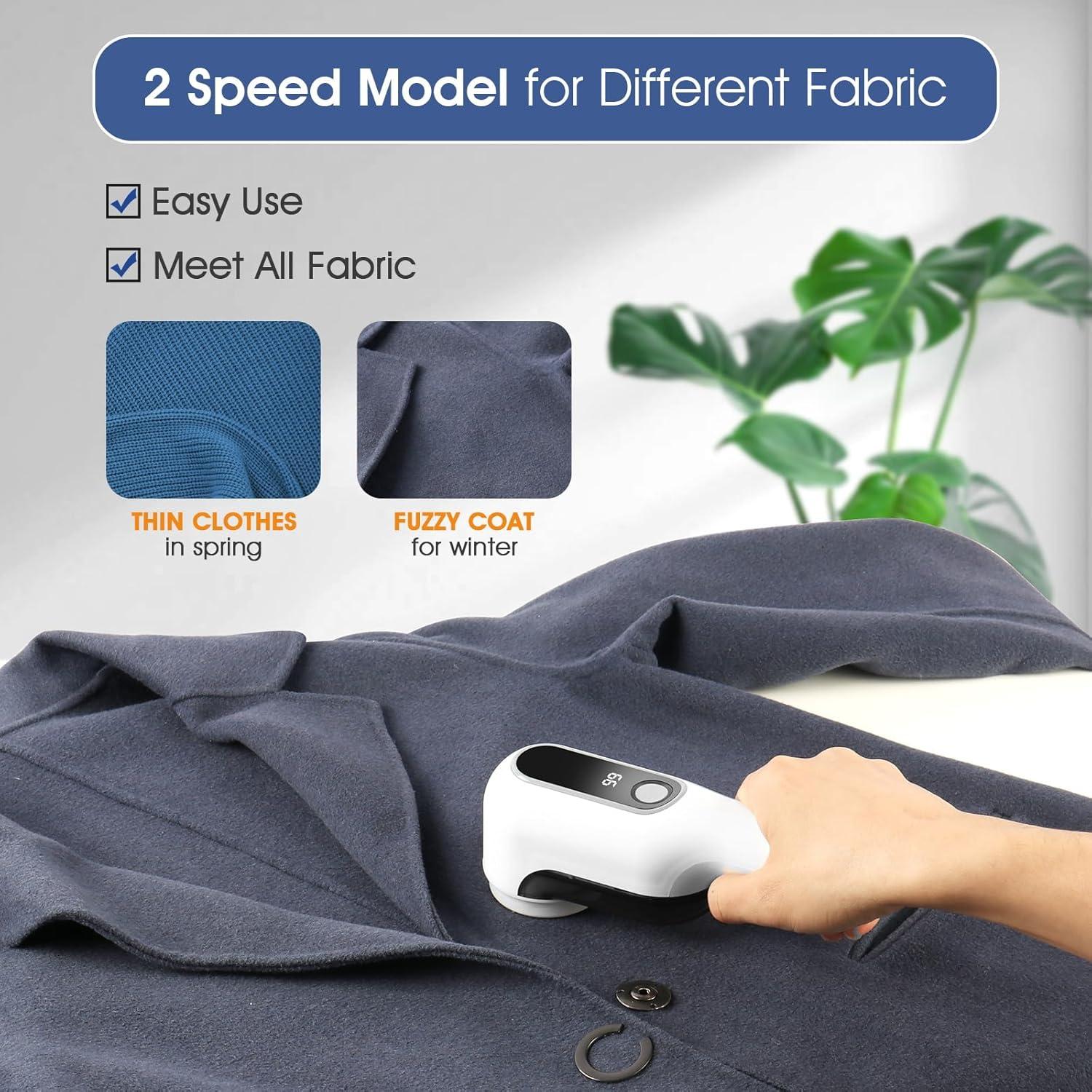 Afeitadora de tela eléctrica recargable LED 2 velocidades