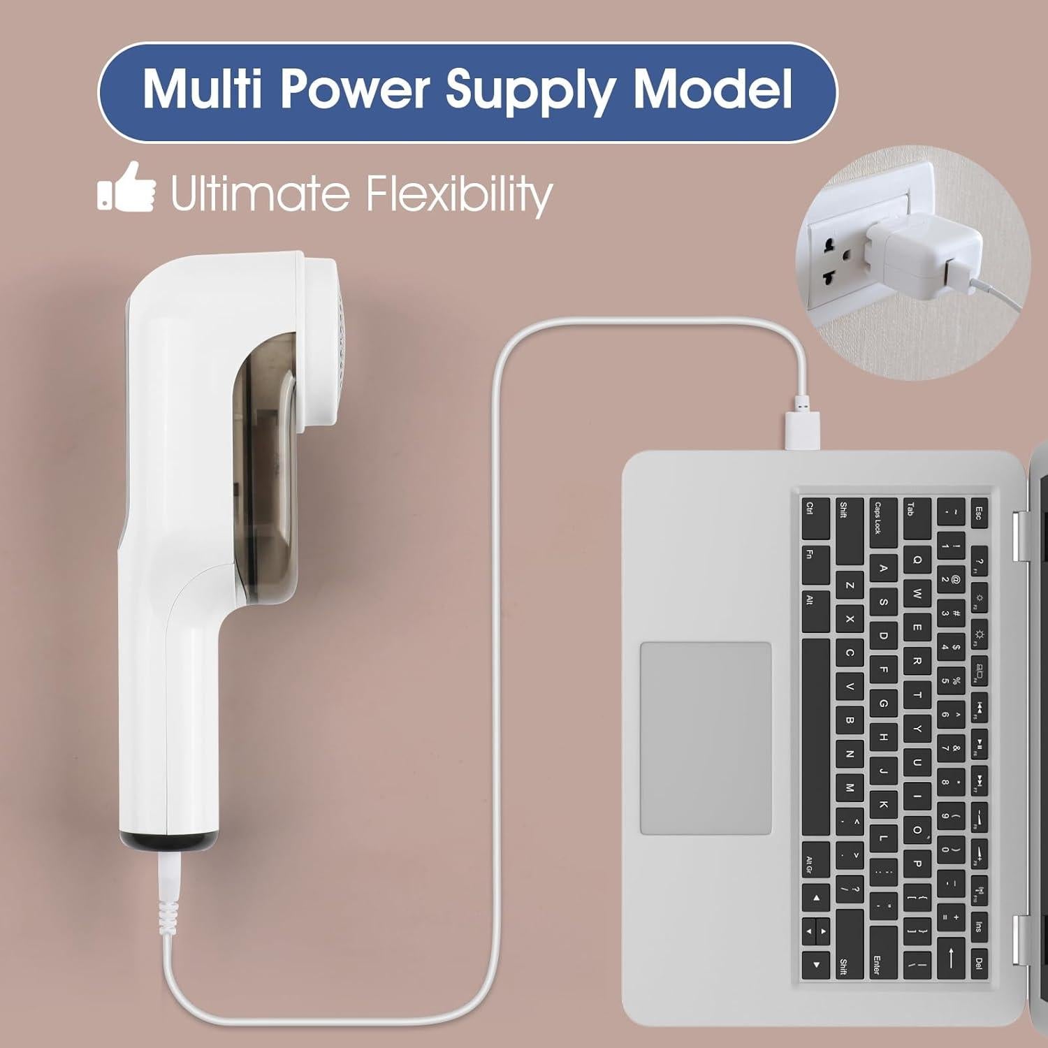 Afeitadora de tela eléctrica recargable LED 2 velocidades