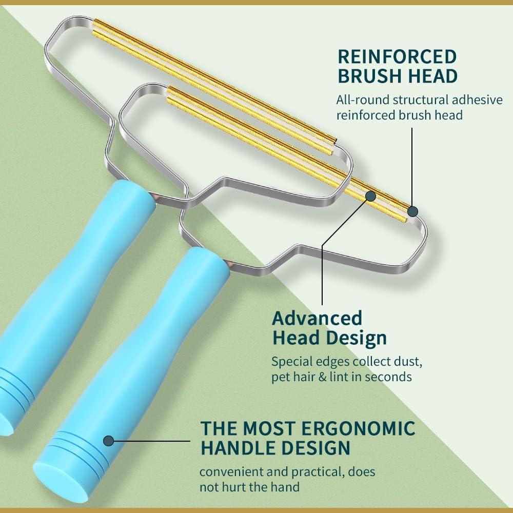 Eliminador de Pelo de Mascota BSIWWO Manual Azul 40g