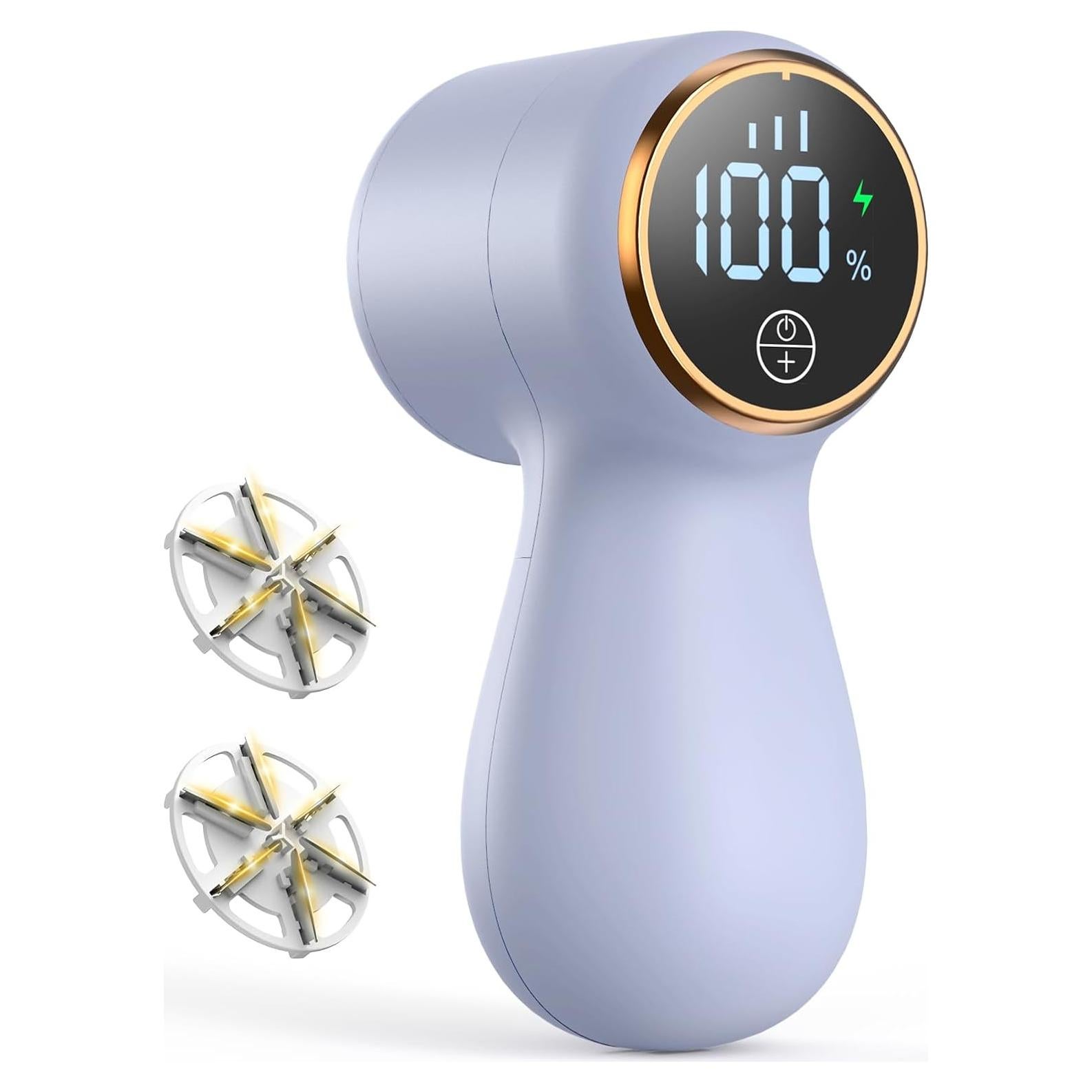 Quitapelusas recargable Infixtree 3 velocidades LED púrpura