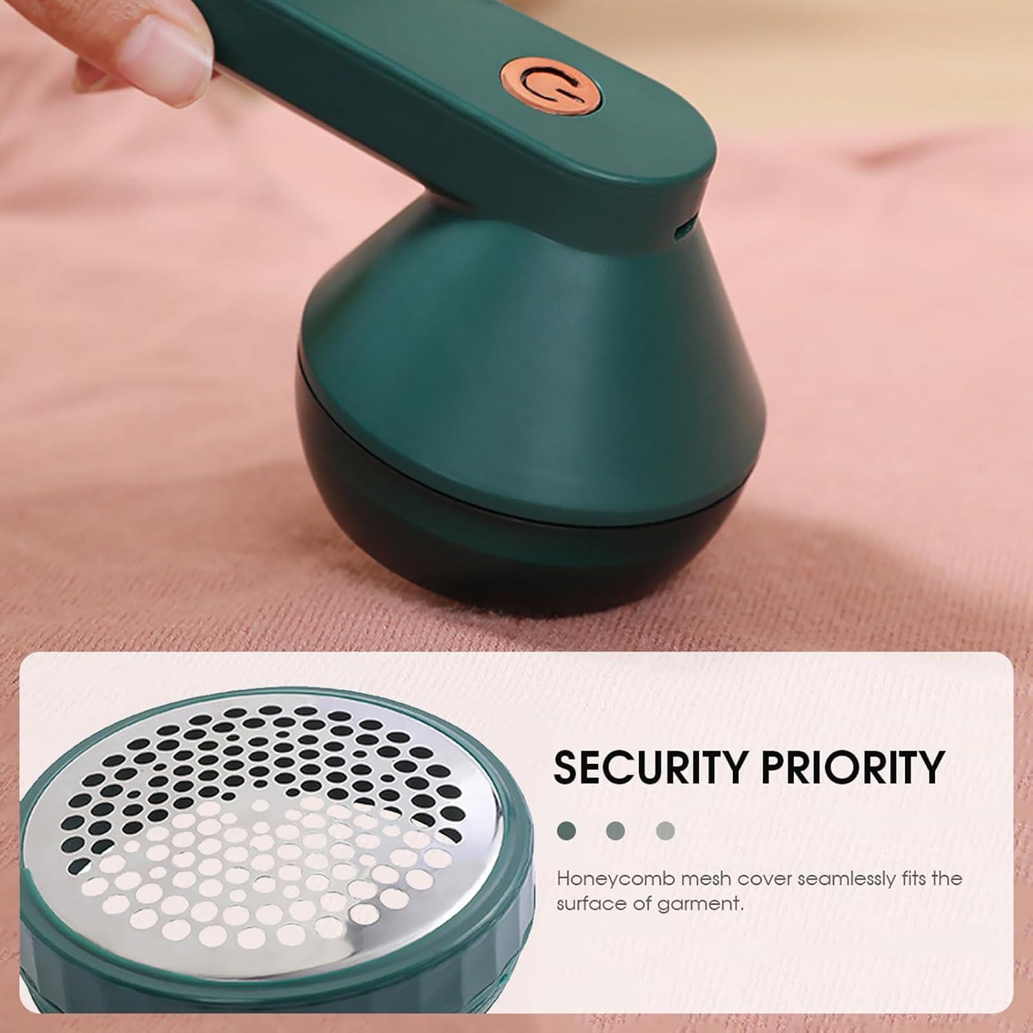 Removedor de Pelusas Eléctrico NIUAWASA Verde USB Recargable