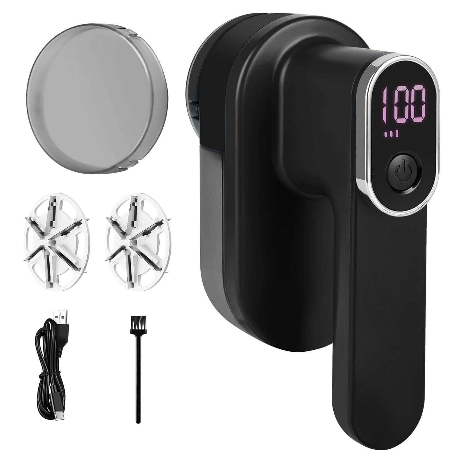 Afeitadora de tela eléctrica recargable SL-1 con LED negro