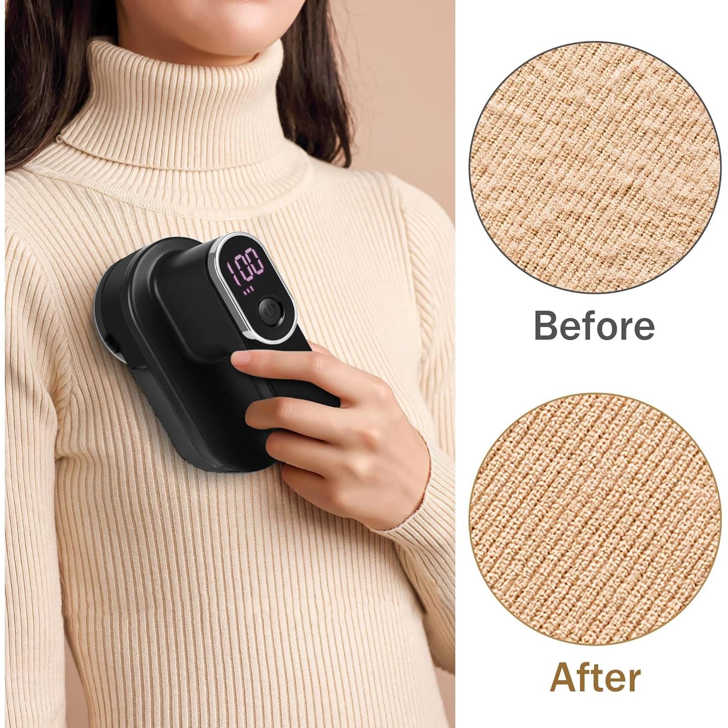 Afeitadora de tela eléctrica recargable SL-1 con LED negro