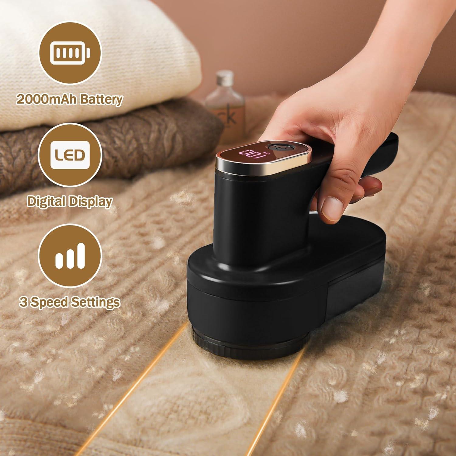 Afeitadora de tela eléctrica recargable SL-1 con LED negro