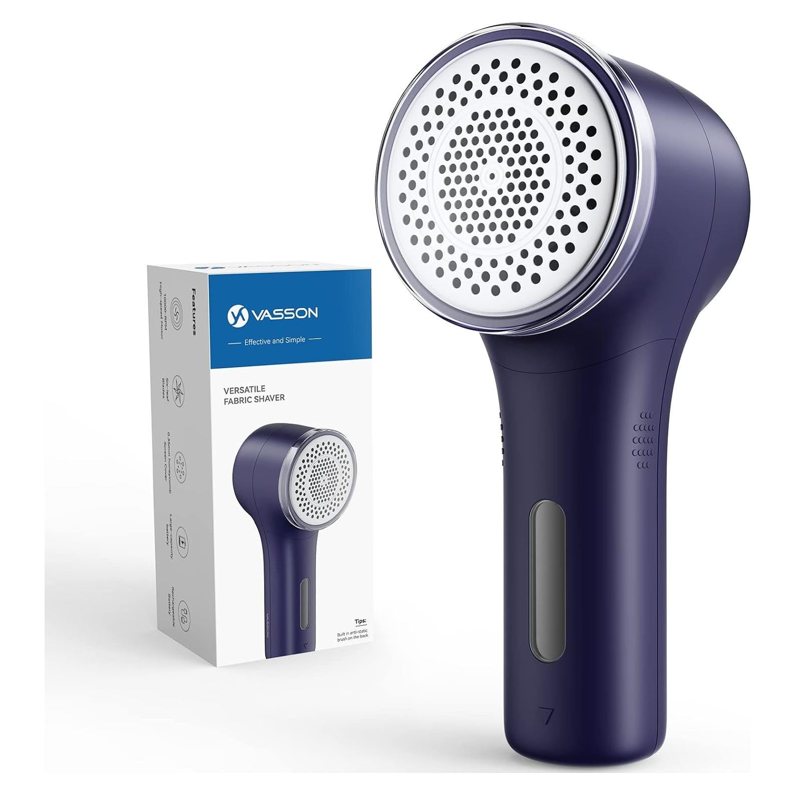 Quitapelusas eléctrico VASSON recargable 2500mAh azul