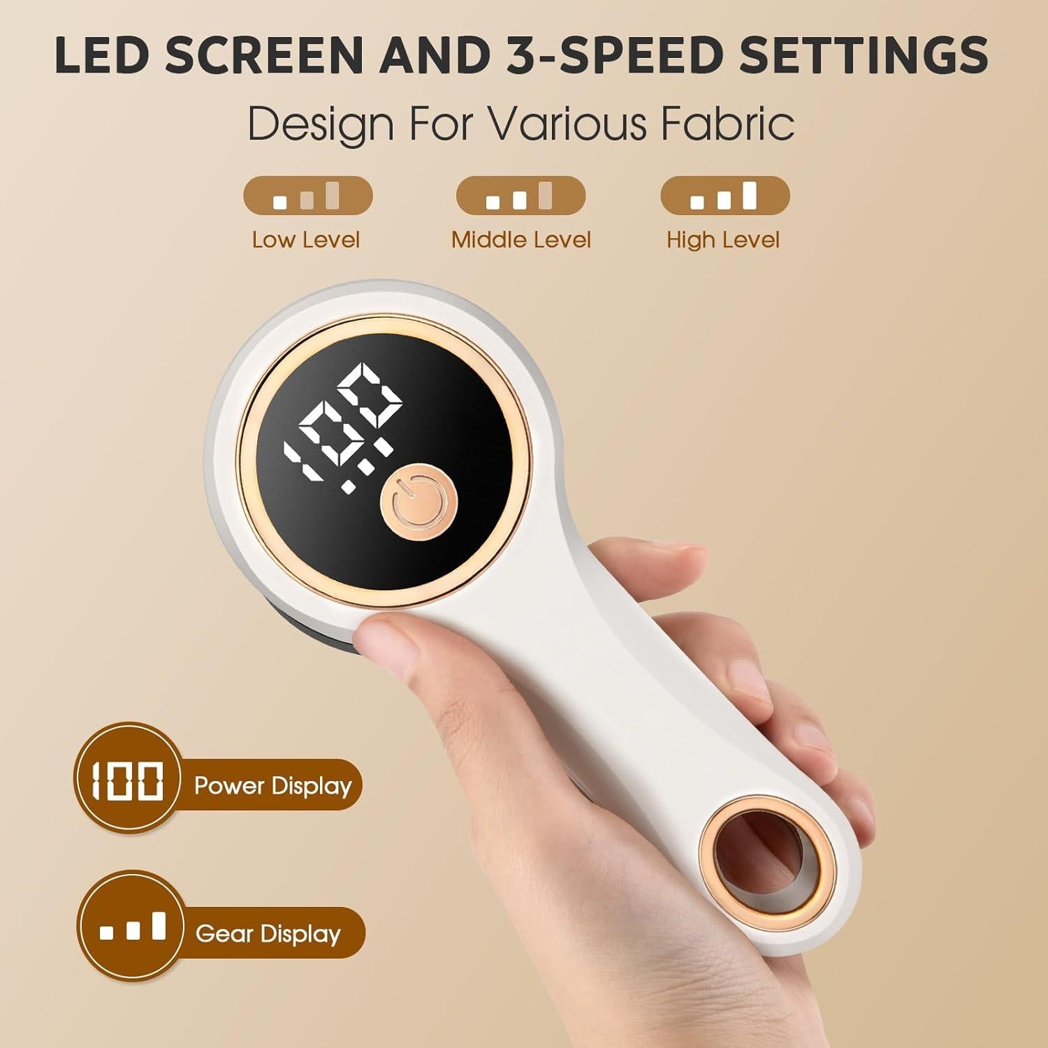 Afeitadora de tela PANYEE DN-310 recargable con 6 cuchillas