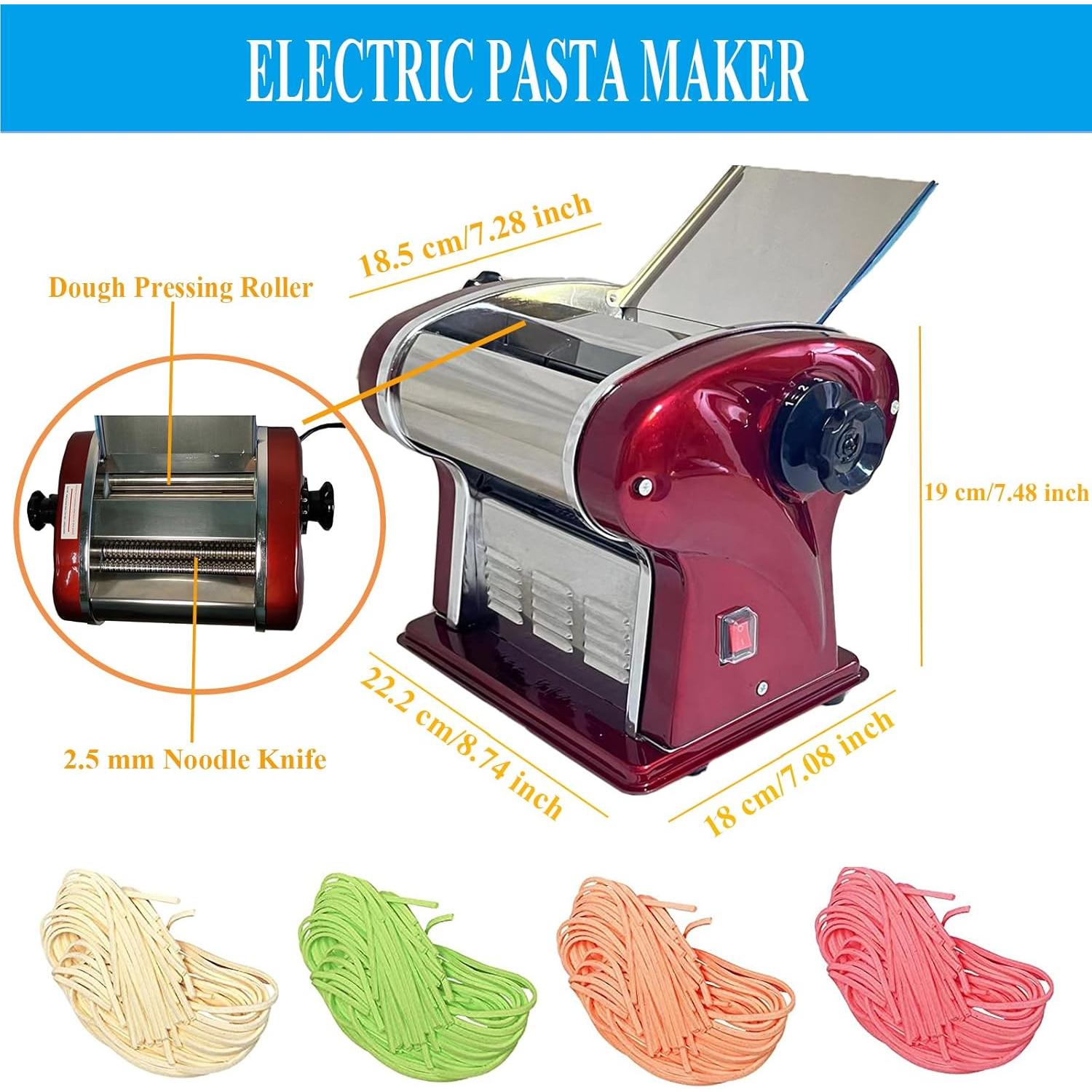 Máquina Eléctrica para Pasta XINGYUEXUAN 2.5mm Acero Inoxidable