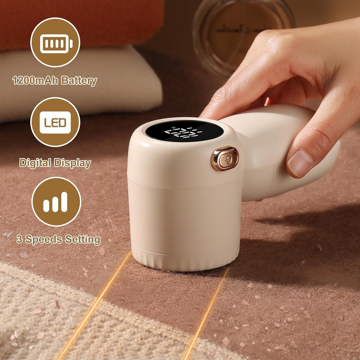 Afeitadora de tela eléctrica hYwecy FF-114 3 velocidades Beige