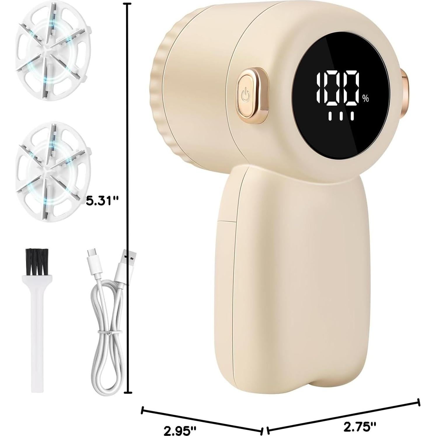 Afeitadora de tela eléctrica hYwecy FF-114 3 velocidades Beige