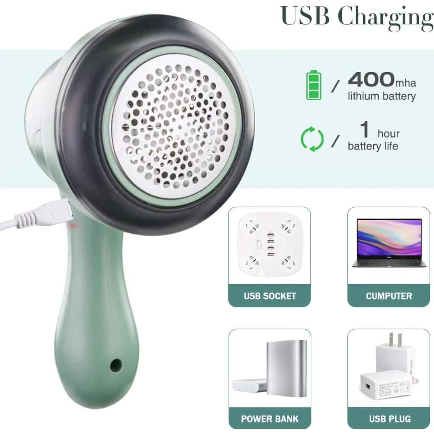 Afeitadora de tela eléctrica Bubbacare USB 6 cuchillas 8W