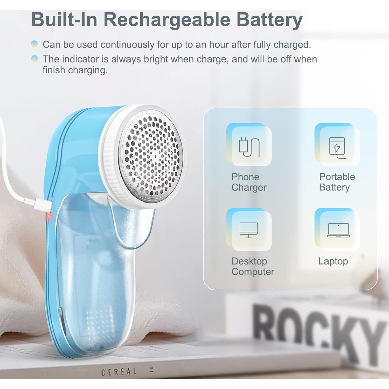 Removedor de Pelusa Eléctrico Bubbacare 5W Recargable