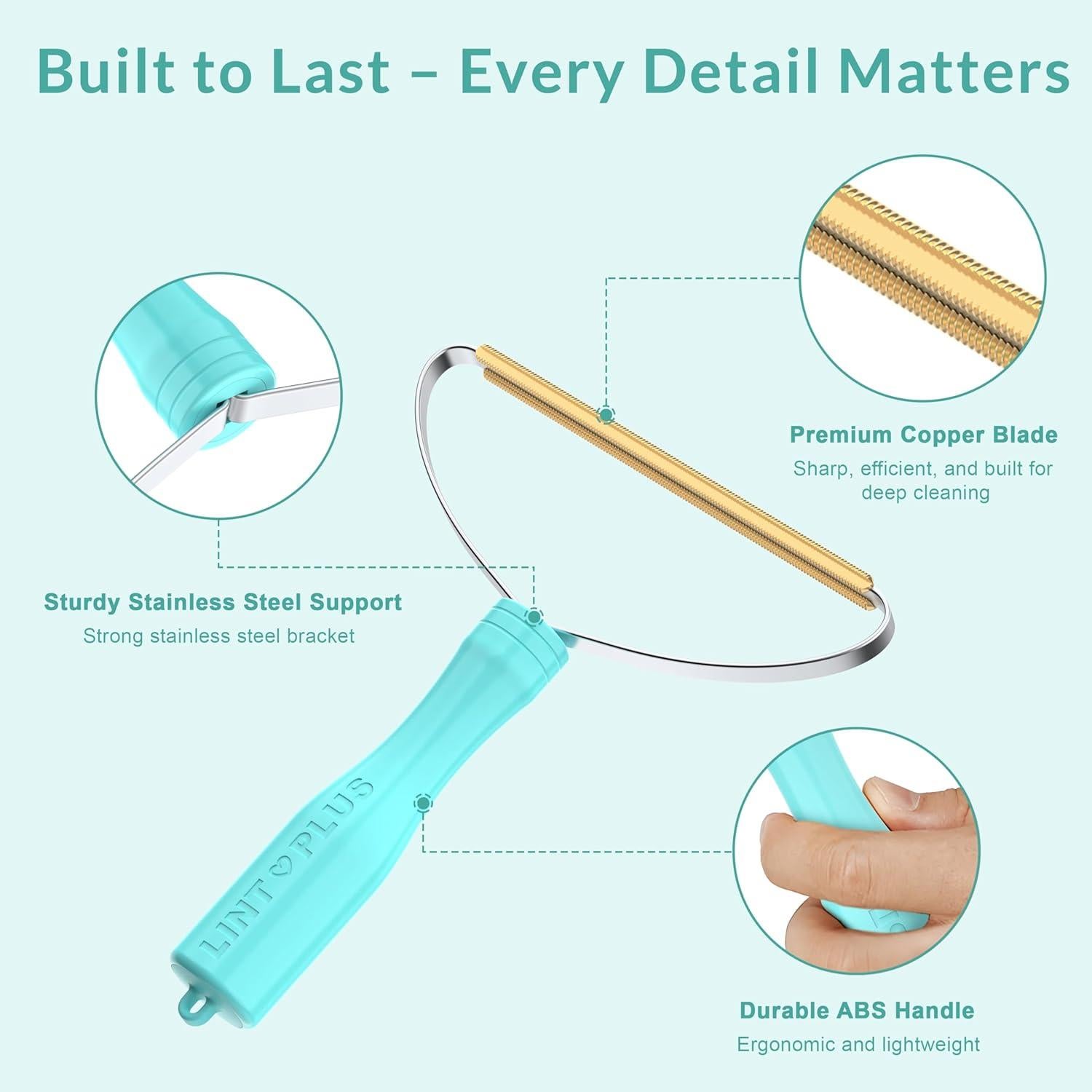 Removedor de Pelo de Mascotas LINTPLUS Pro - Multi Tela