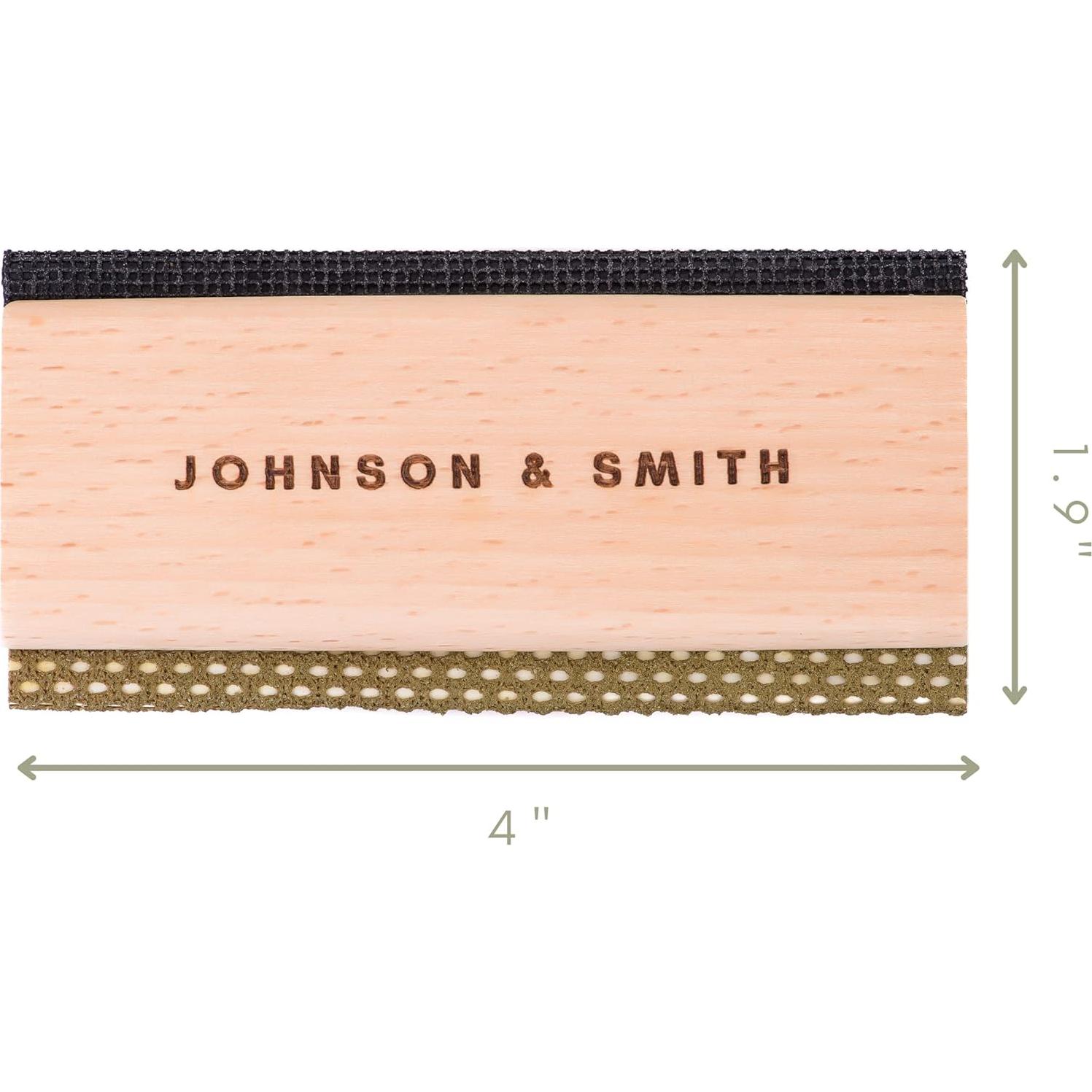 Johnson & Smith Sweater Comb - Double Sided Sweater Shaver Lint Scraper - Easy Grip Cashmere Comb - Multifunction Fabric Clothes Shaver Cashmere Pill Remover - Travel Pilling Remover Brush with Pouch