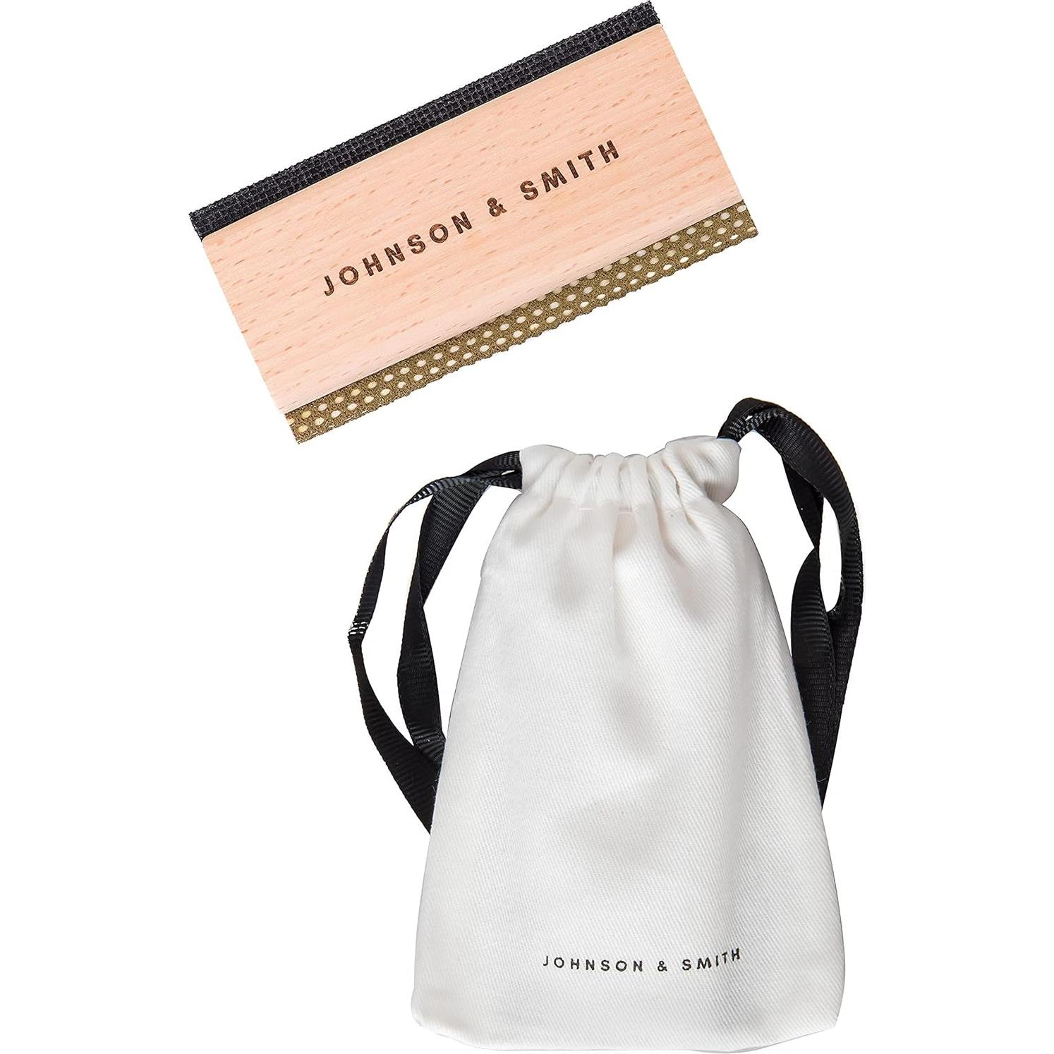 Johnson & Smith Sweater Comb - Double Sided Sweater Shaver Lint Scraper - Easy Grip Cashmere Comb - Multifunction Fabric Clothes Shaver Cashmere Pill Remover - Travel Pilling Remover Brush with Pouch