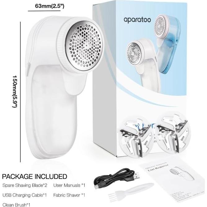 Raspador de tela eléctrico Bubbacare con 3 cuchillas