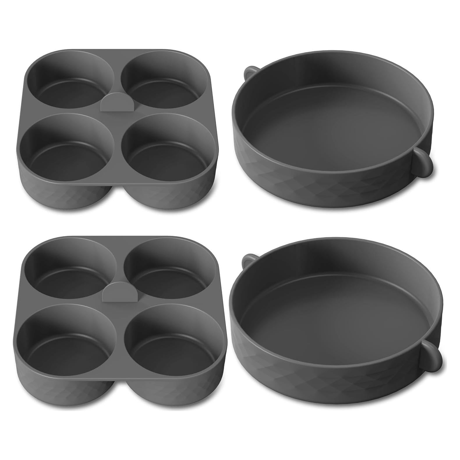 Moldes de Silicona FineMade para Huevos 4 Pulgadas 2 Piezas