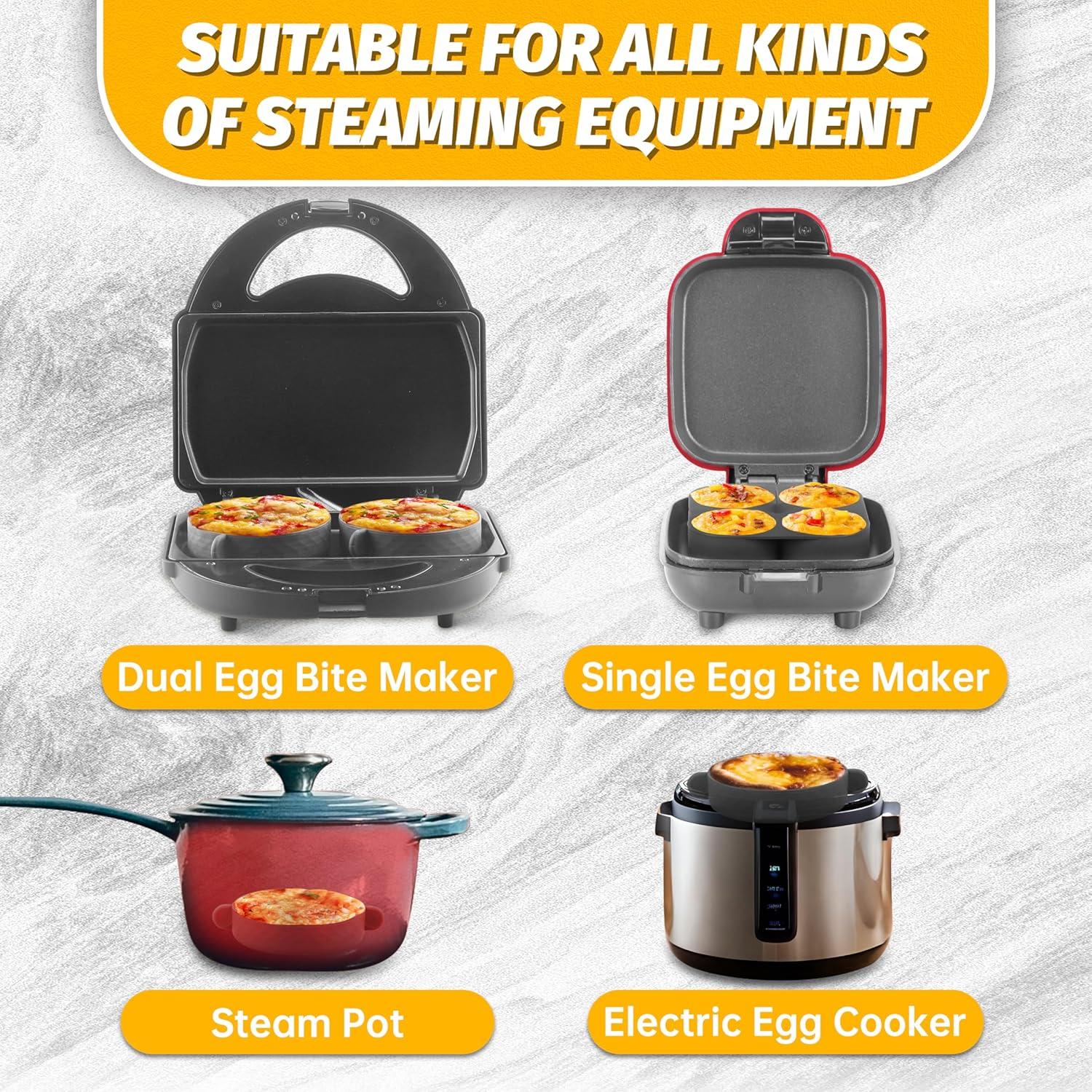 Moldes de Silicona FineMade para Huevos 4 Pulgadas 2 Piezas