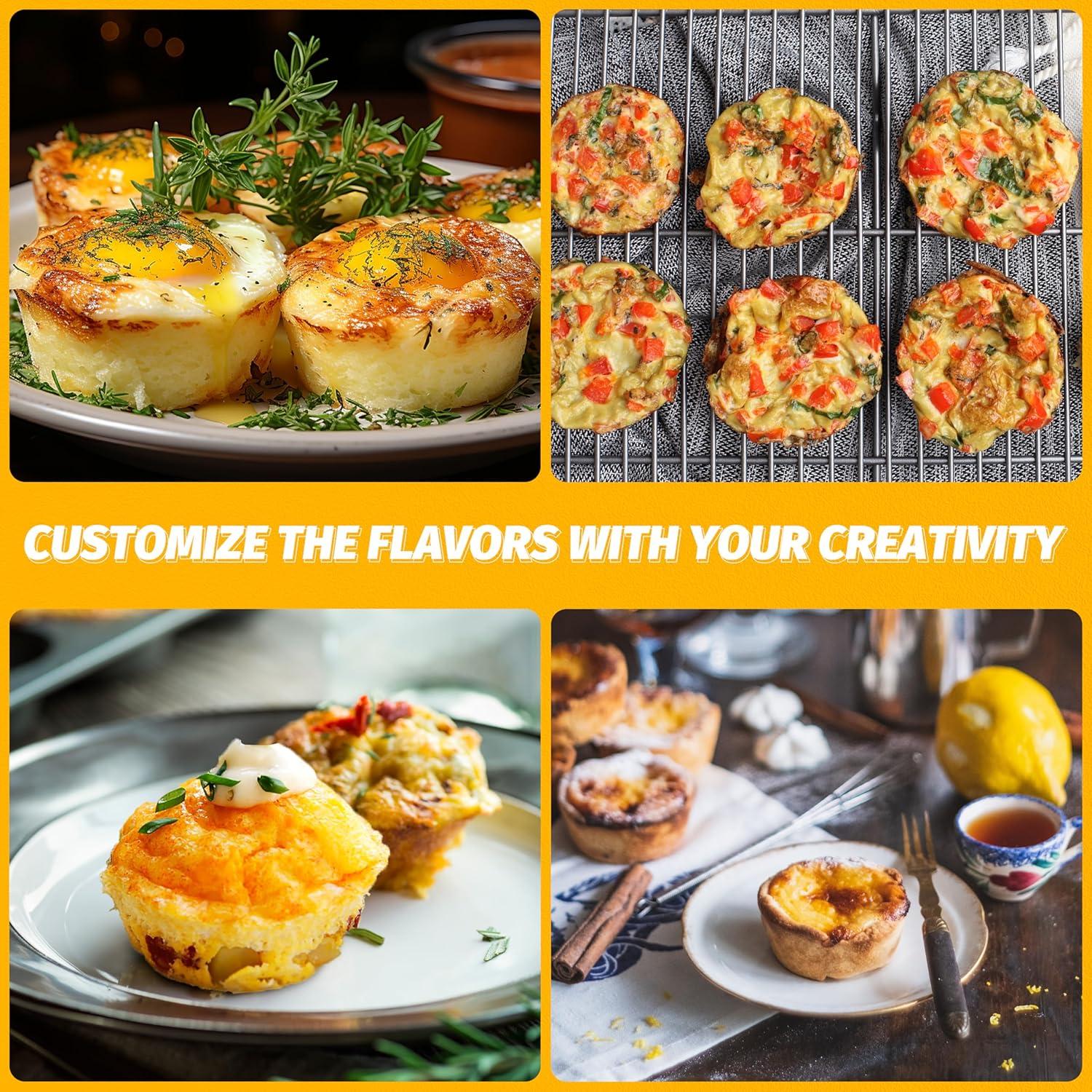 Moldes de Silicona FineMade para Huevos 4 Pulgadas 2 Piezas