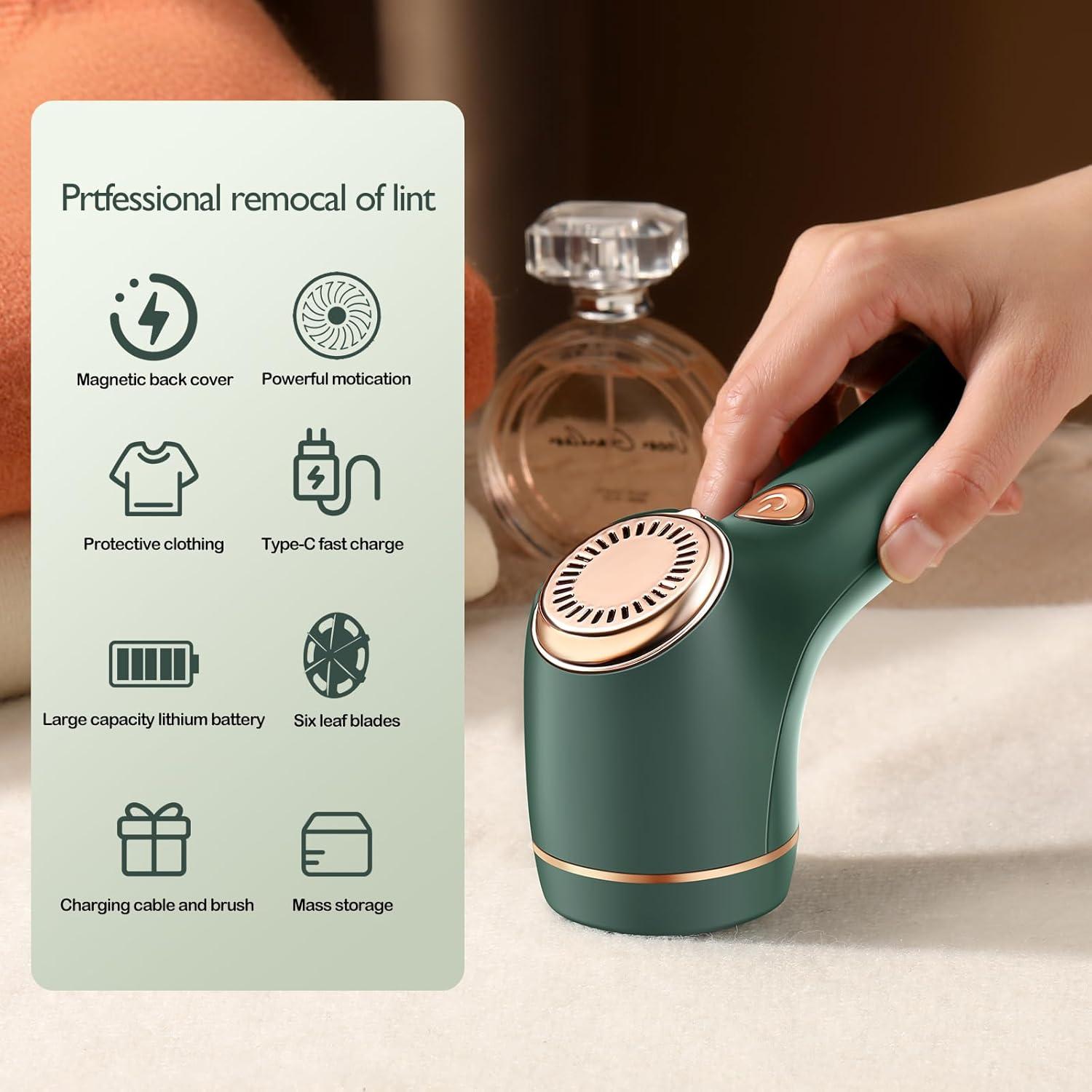 Raspador de Pelusa Recargable hYwecy Verde 1200mAh