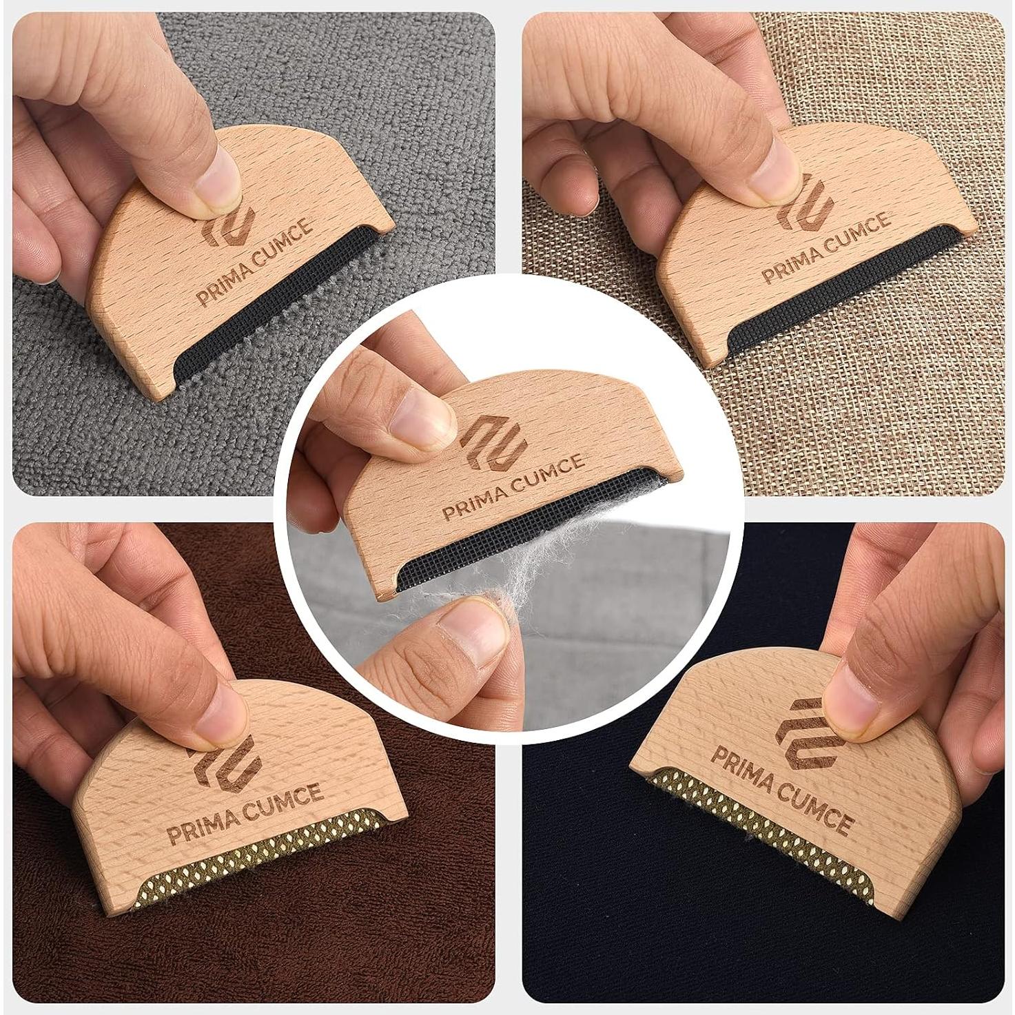 Peine de Madera 2 PCS Prima Cumce para Quitar Pelusas